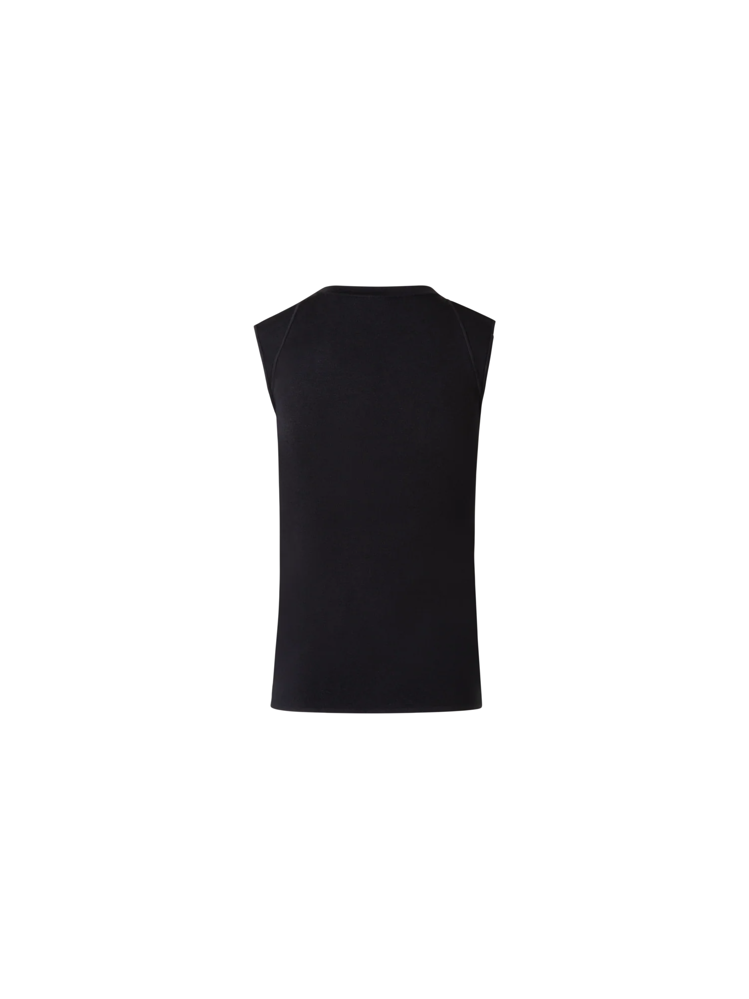 Sleeveless Knit Top in Silk Stretch - Image 3