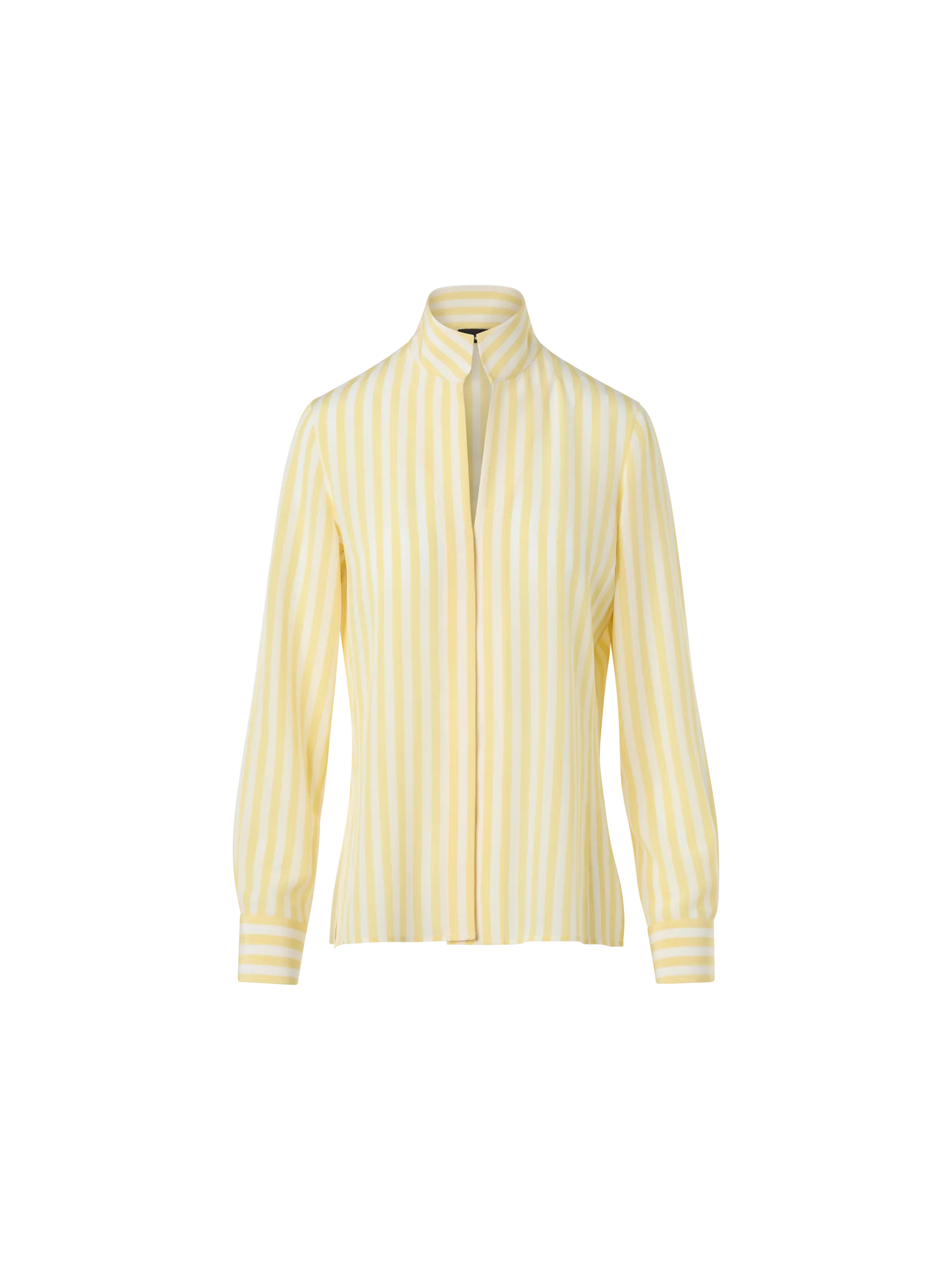 Striped Silk Crêpe Tunic Blouse