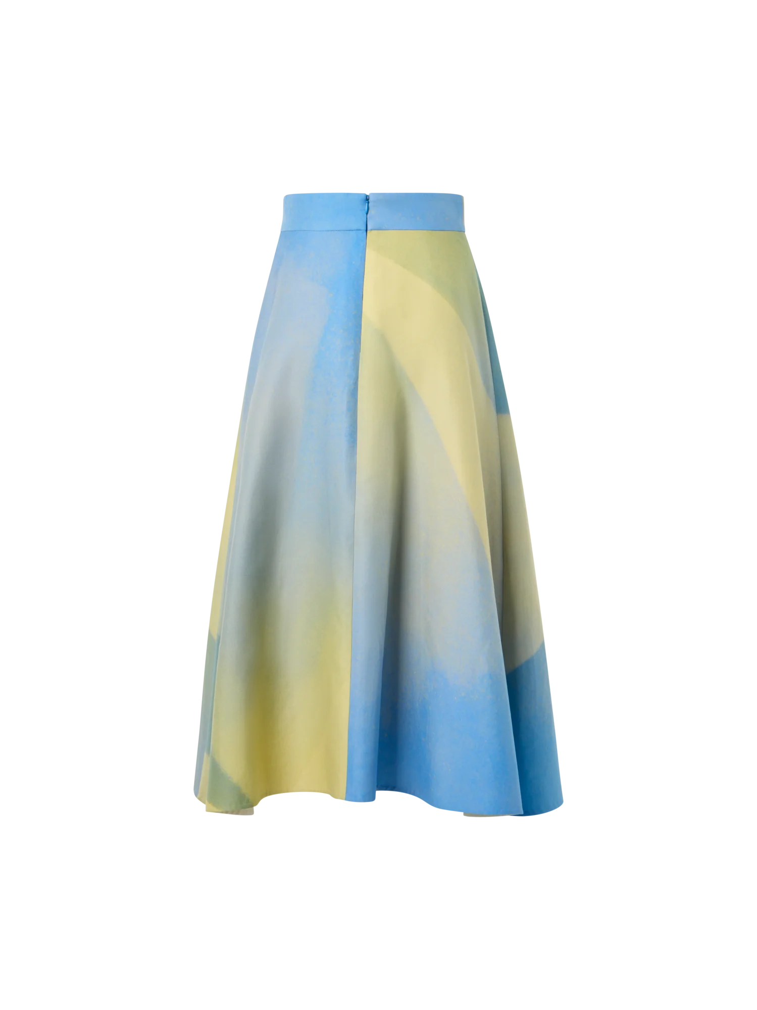 Sunbeam Print Cotton Double-Weave Midi Skirt - Image 5