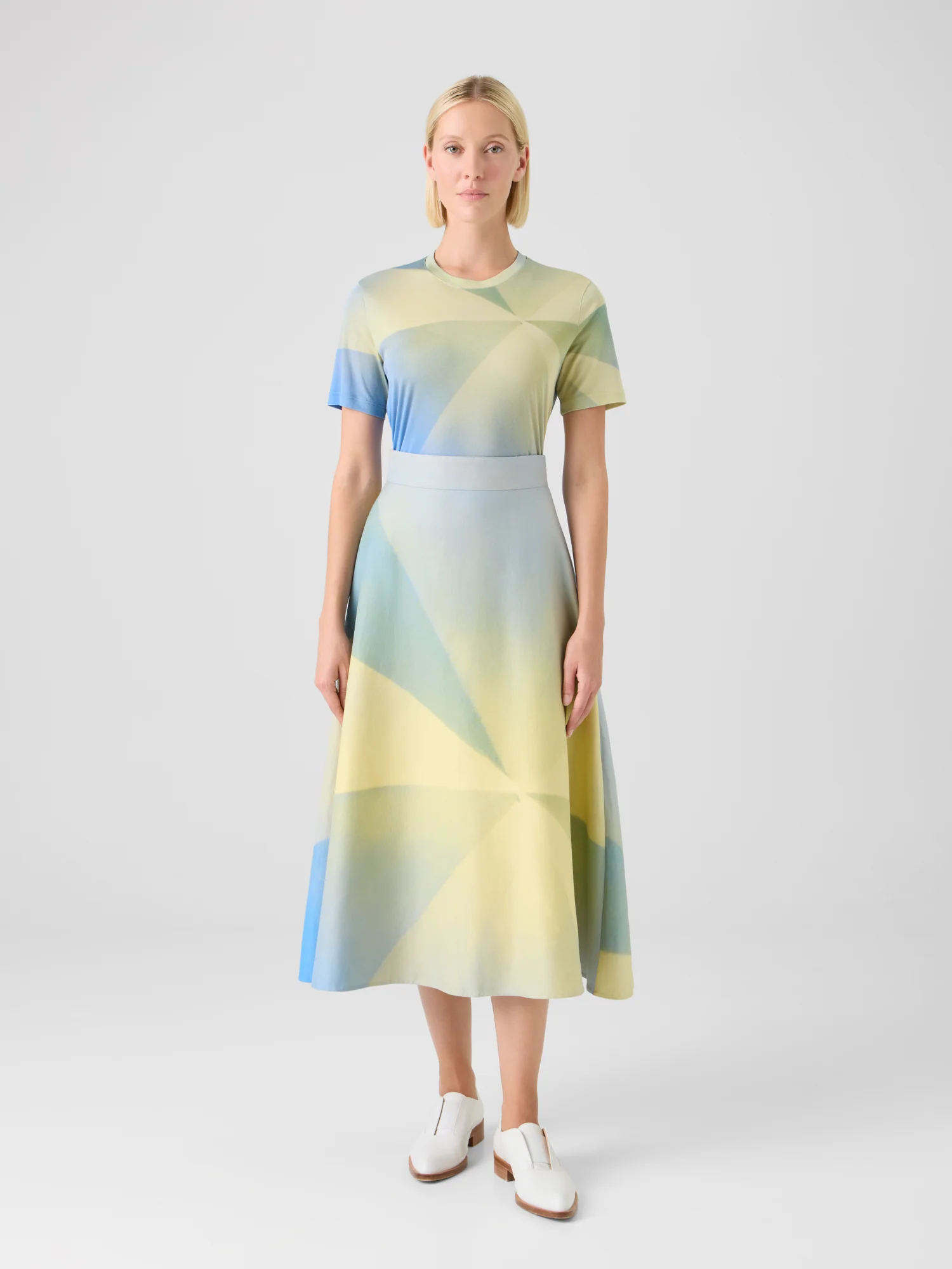Sunbeam Print Silk Jersey T-Shirt - Image 2