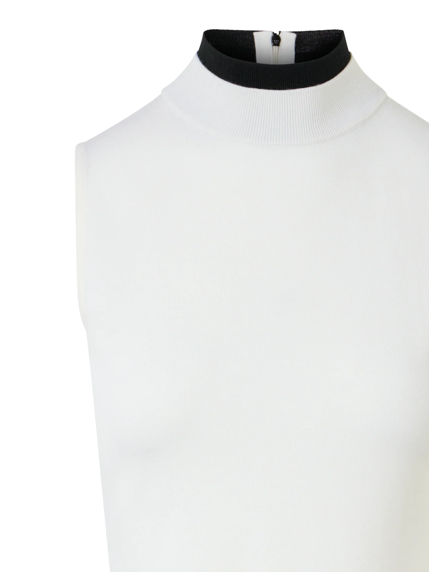 Trompe l’Oeil Merino Wool Knit Top - Image 3