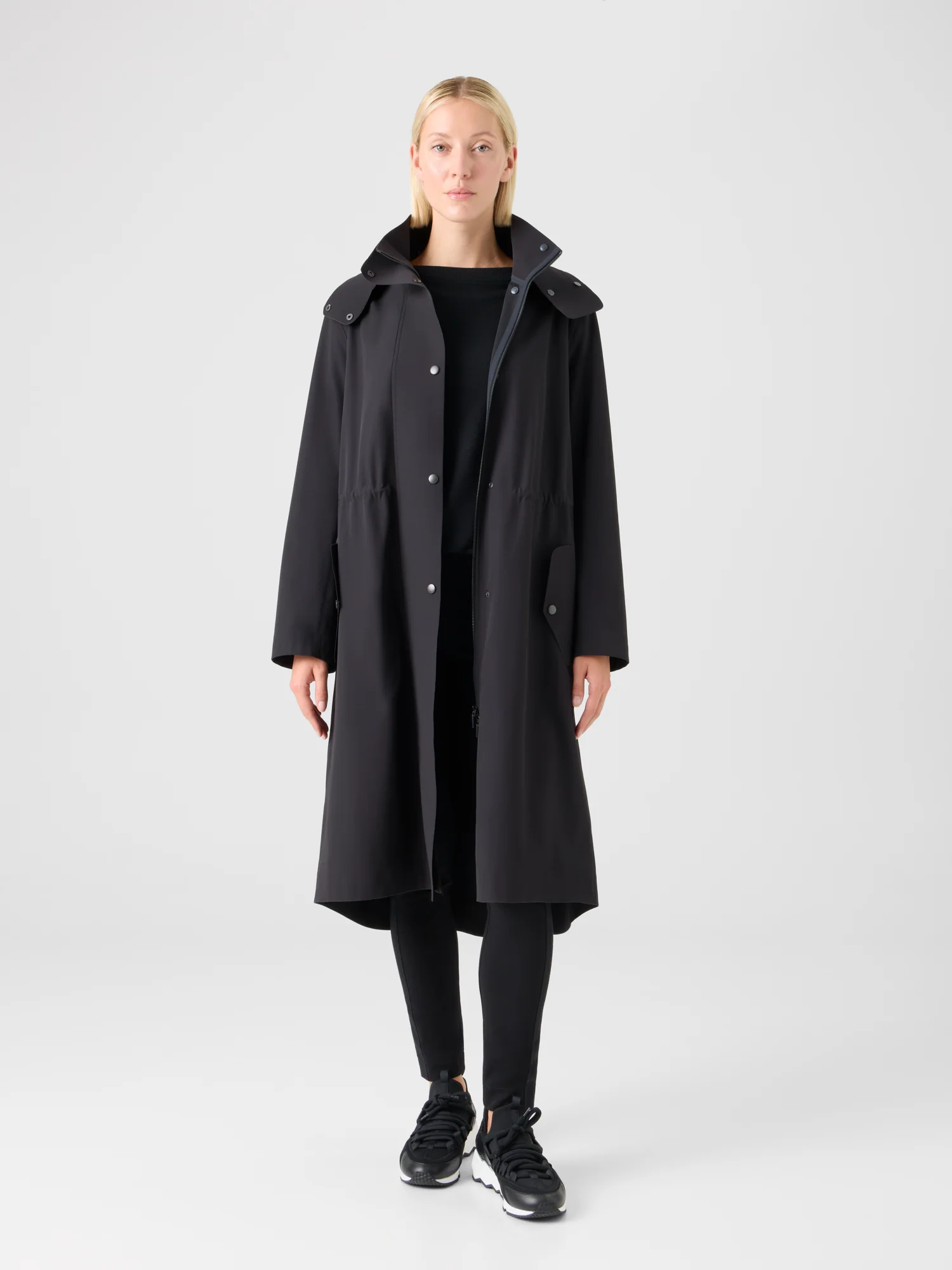 Water-Repellent Fitted Techno Parka - Image 2