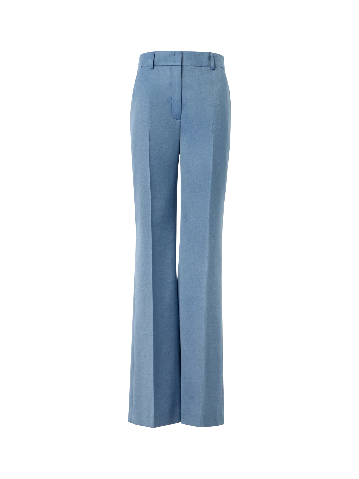 Wide-Leg Cashmere Silk Gabardine Pants