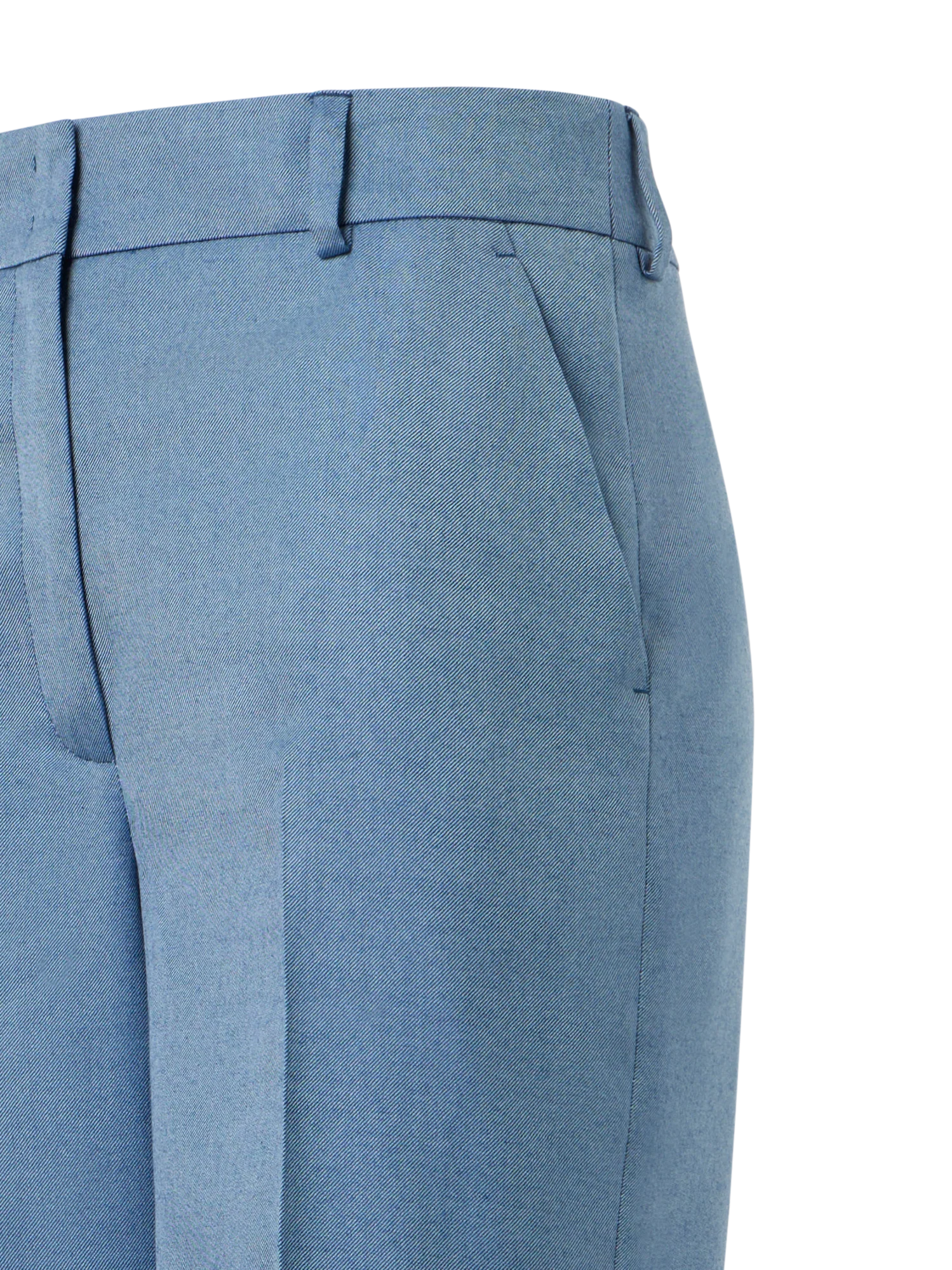 Wide-Leg Cashmere Silk Gabardine Pants - Image 3