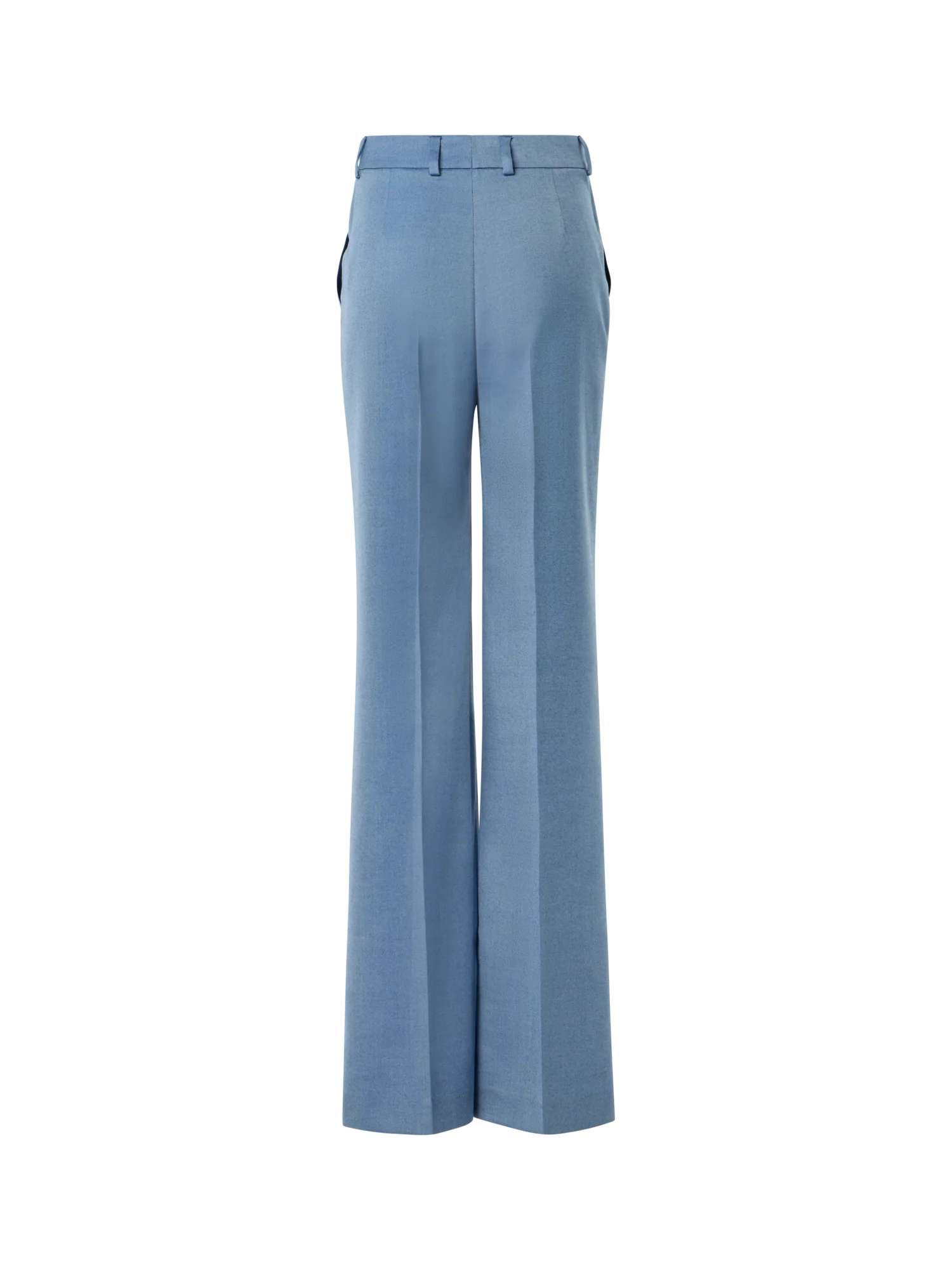 Wide-Leg Cashmere Silk Gabardine Pants - Image 6