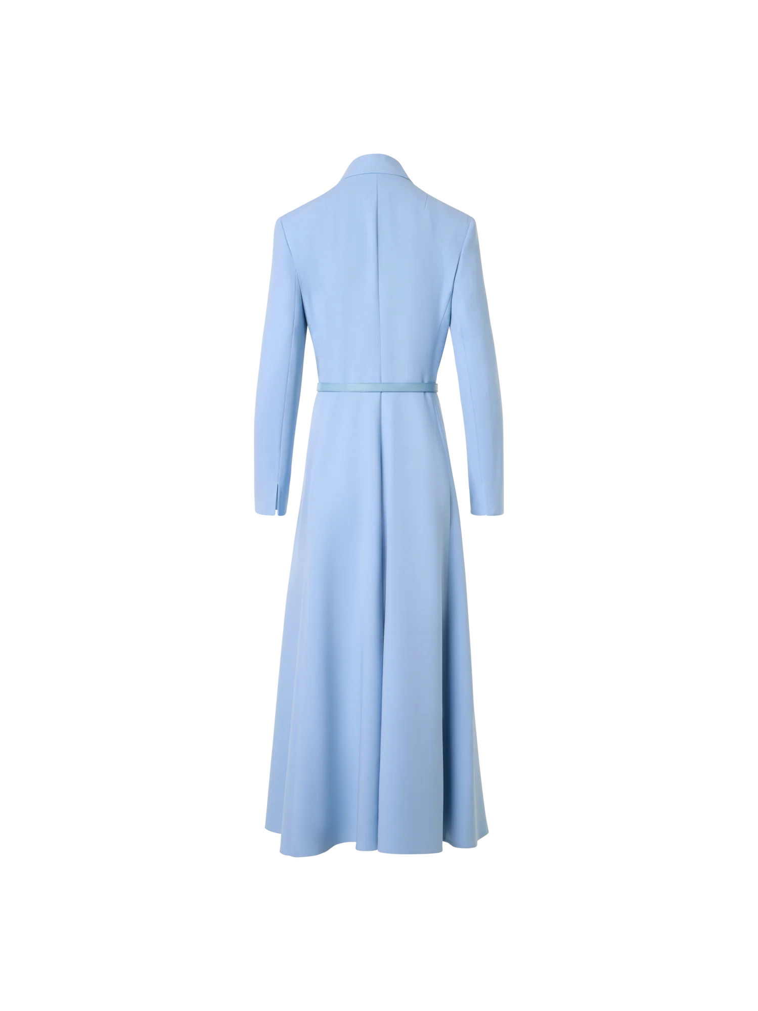 Wool Double-Face Midi Dress with Belt - Image 7