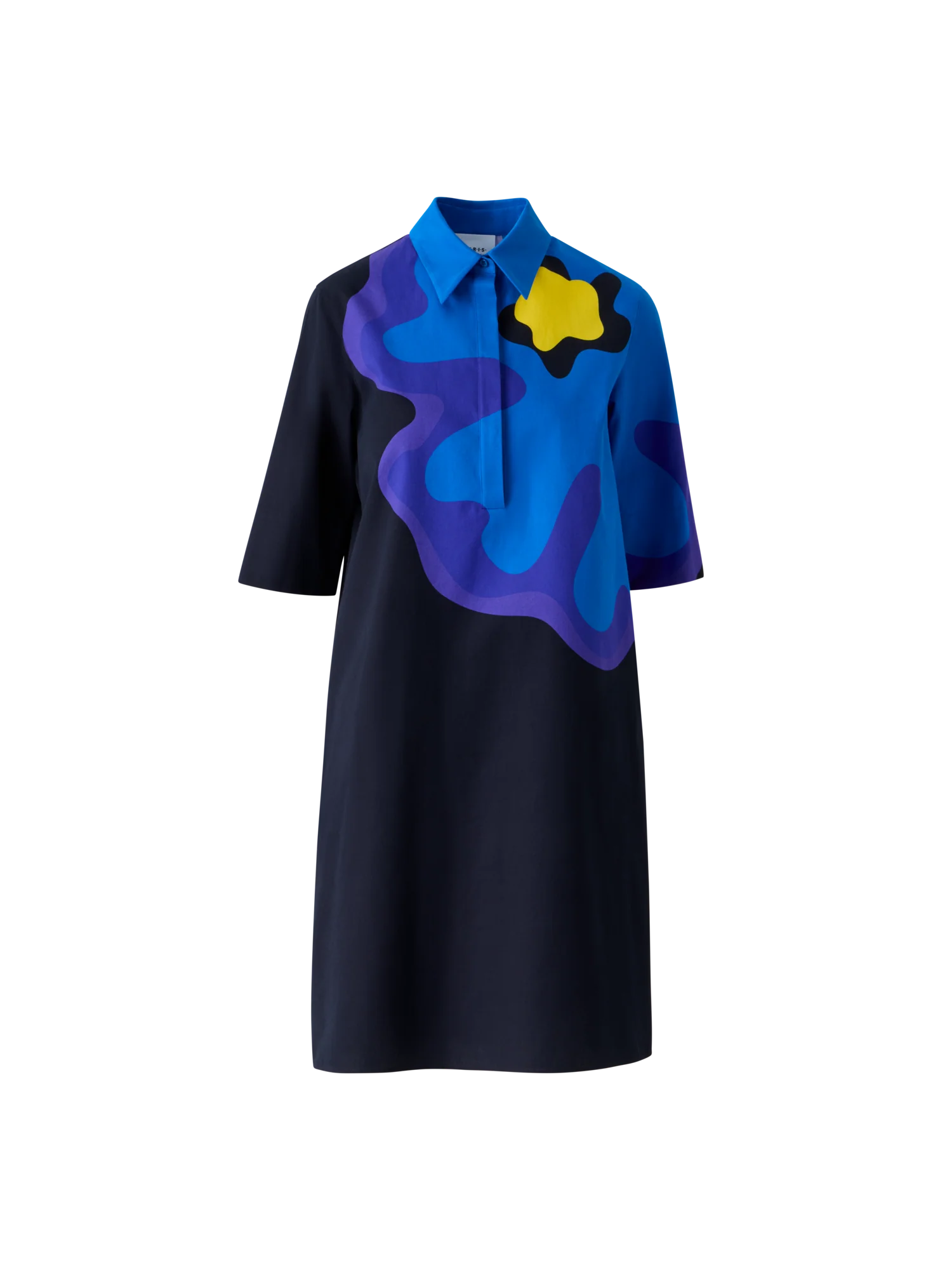 XL Pop Dot Flower Cotton Dress