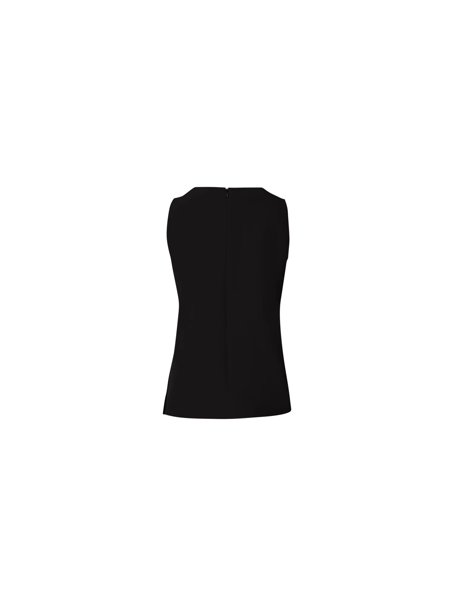 Crêpe de Chine Blouse with Square Neck - Image 3
