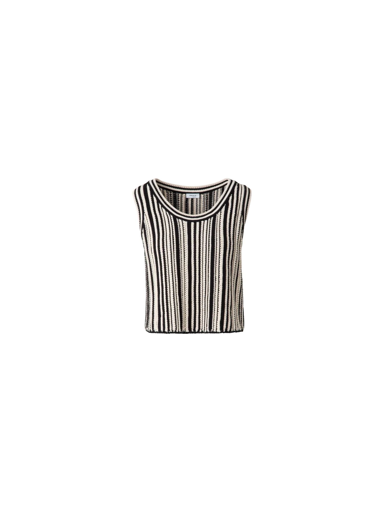 Cropped Chunky Knit Top in Cotton