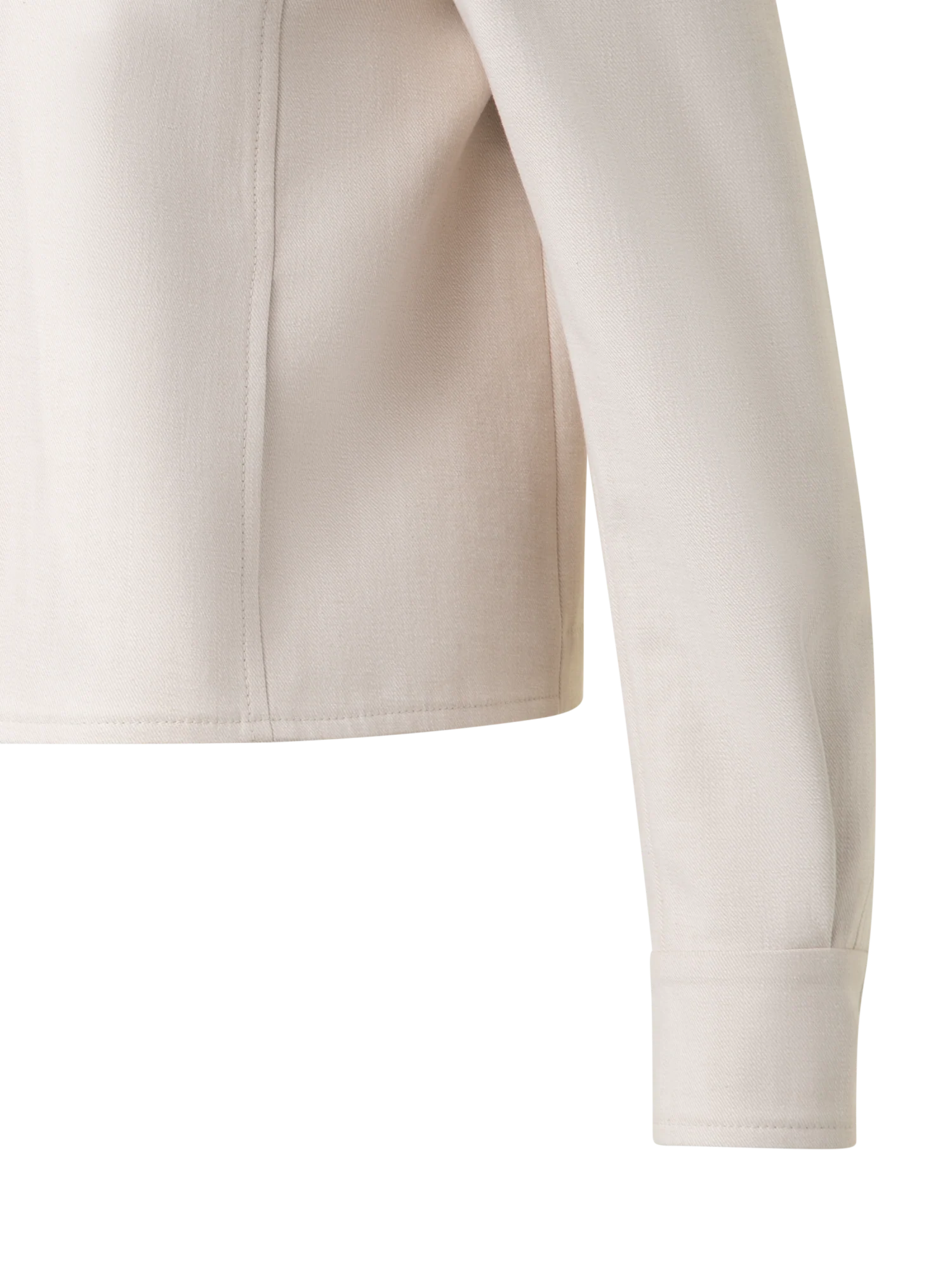 Cropped Jacket in Cotton Denim - Image 3
