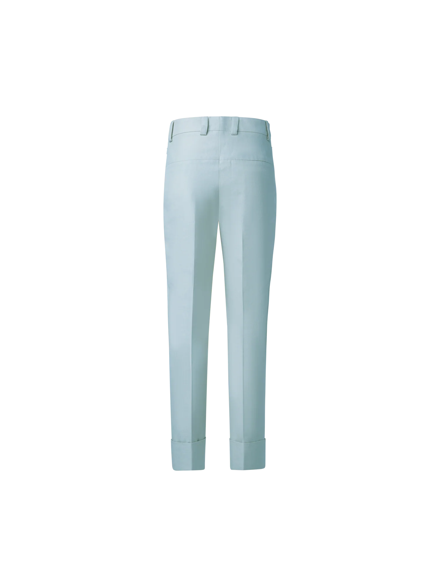 Cropped Tapered Cotton Silk Double-Face Pants - Image 3