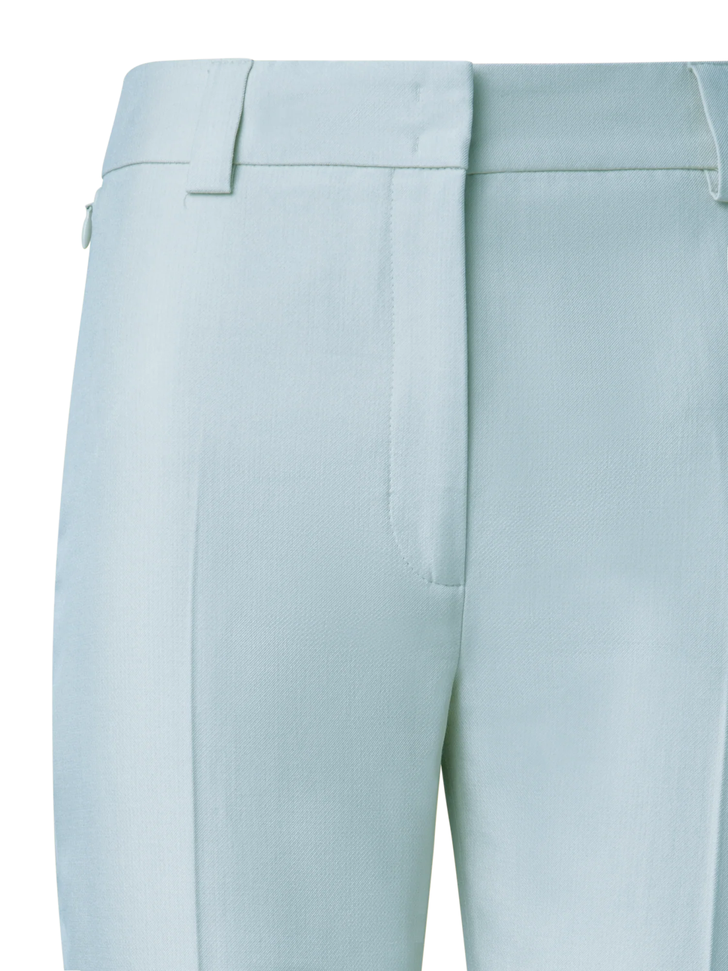 Cropped Tapered Cotton Silk Double-Face Pants - Image 4
