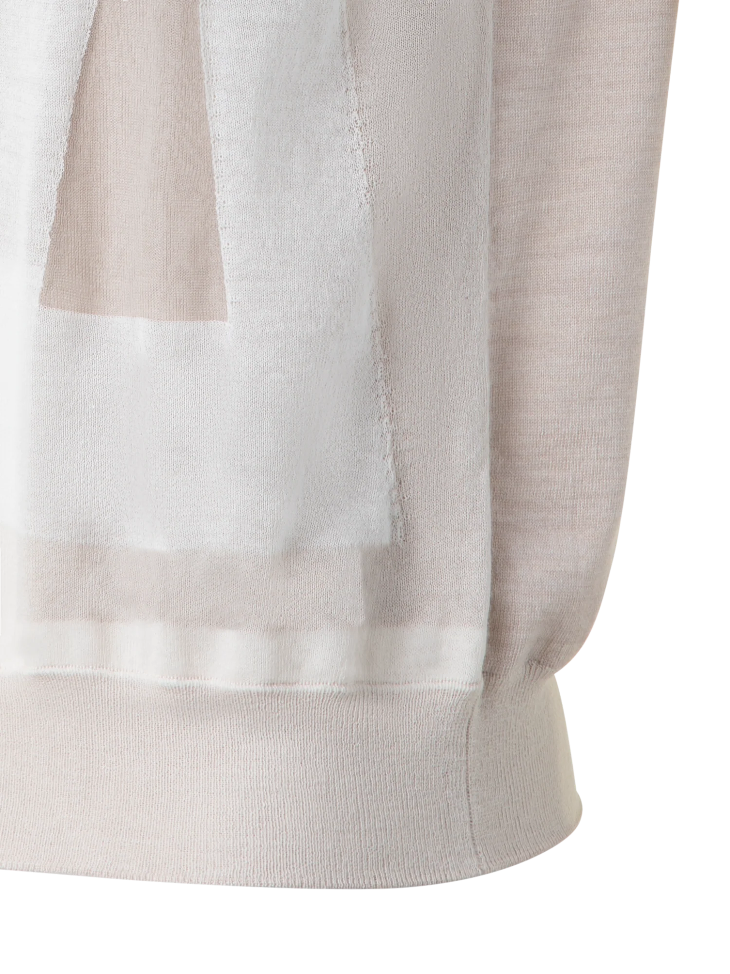 Double Layer Intarsia Knit Sweater - Image 2
