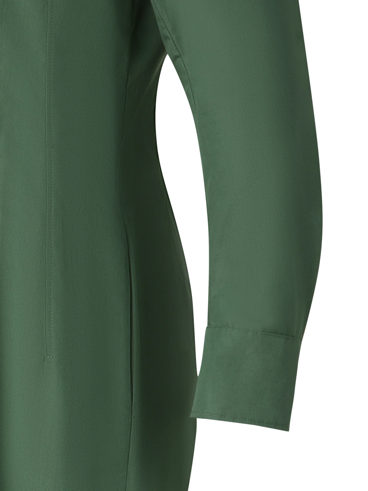 Fitted Cotton Shirt Dress - Image 2