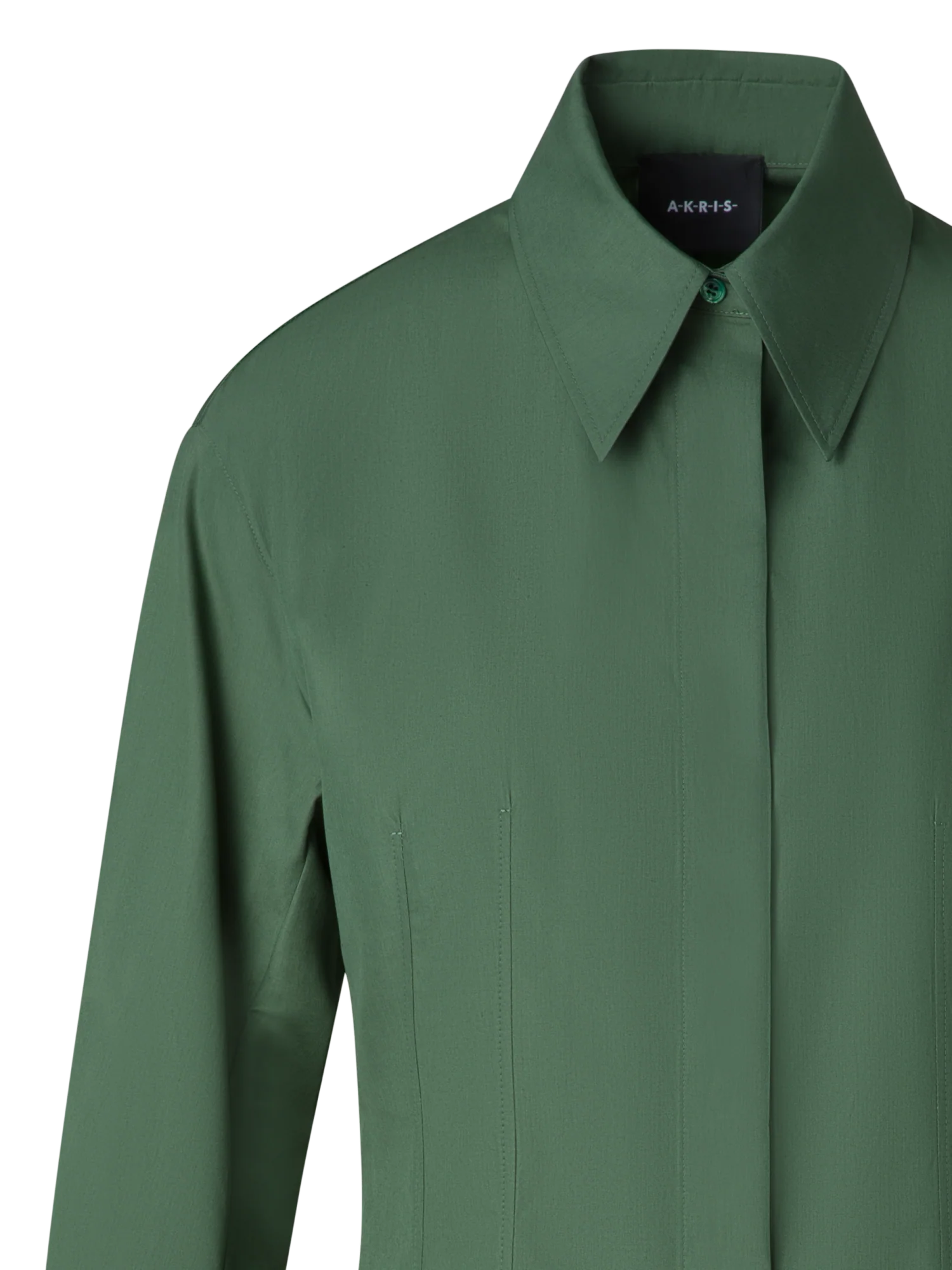 Fitted Cotton Shirt Dress - Image 4