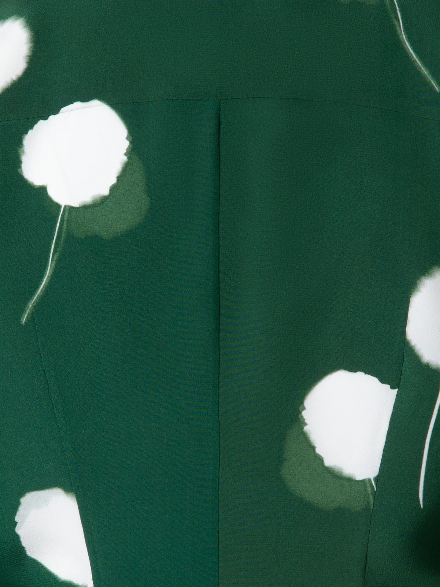 Fitted Silk Blouse with Dandelion Print - Image 6