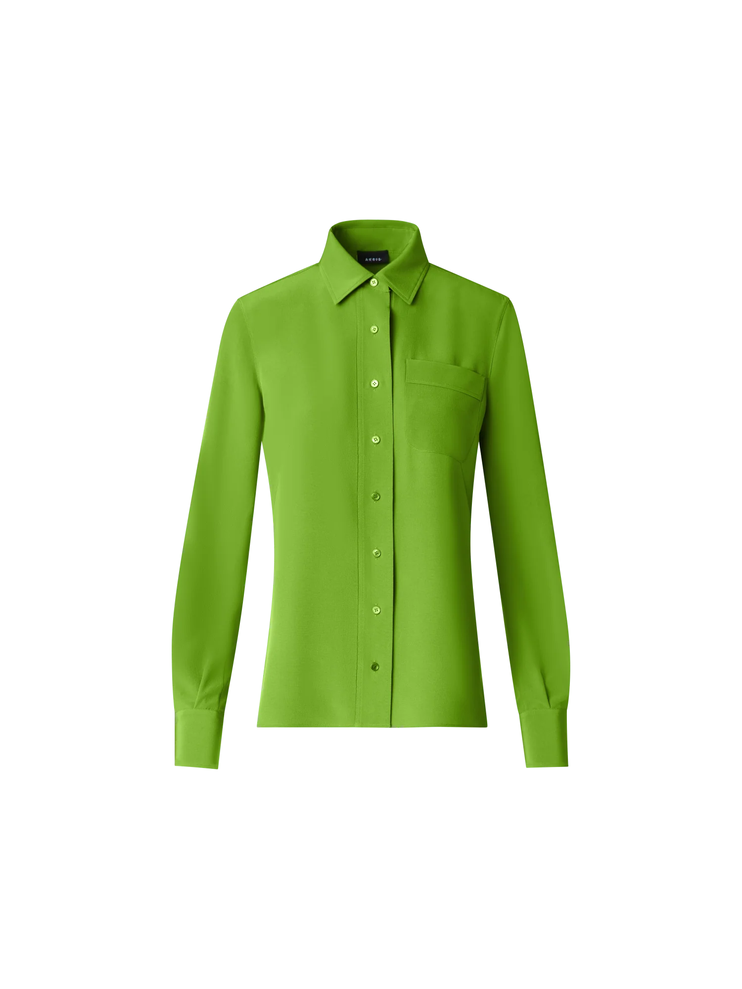 Fitted Silk Shirt Blouse