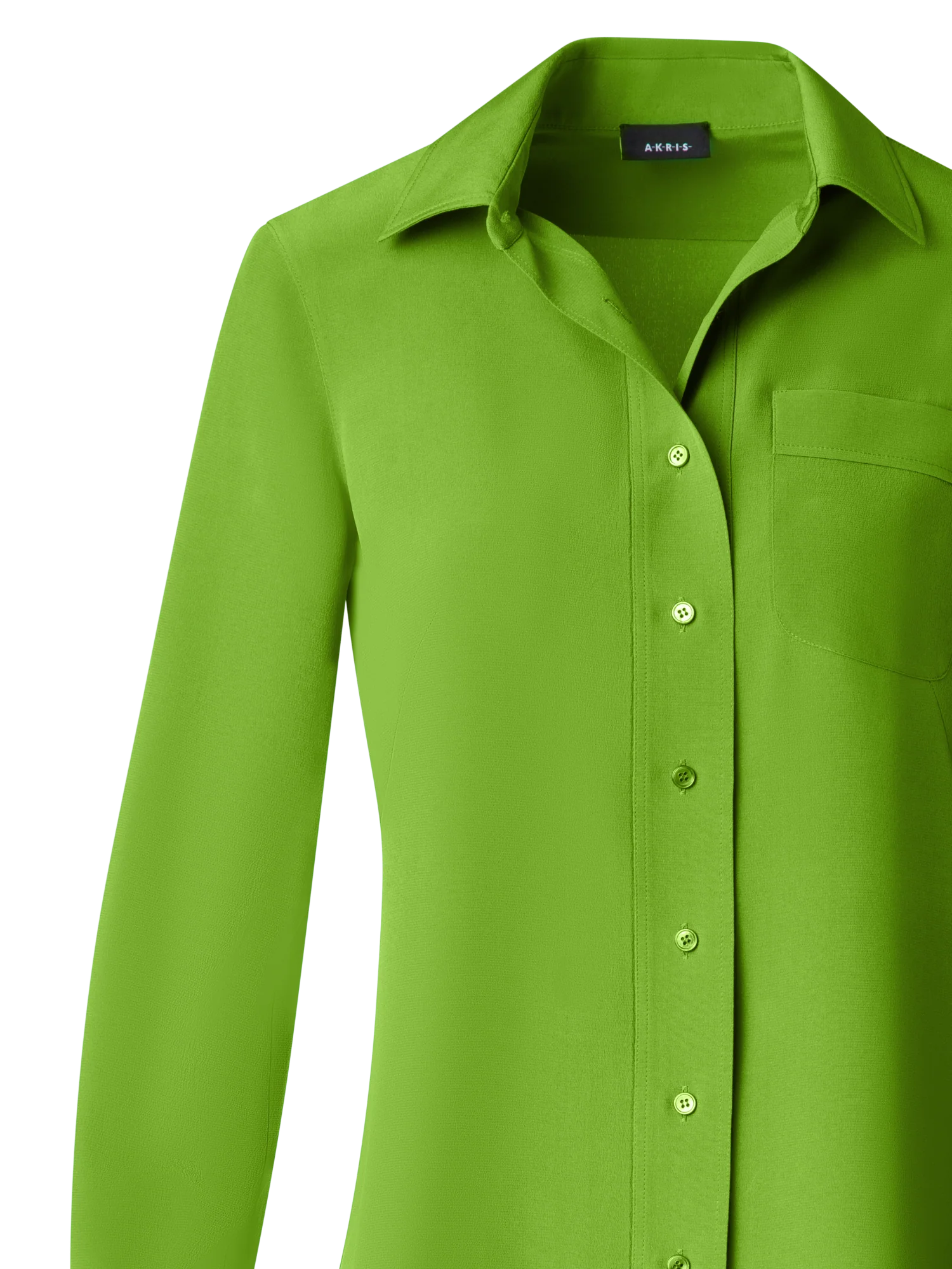 Fitted Silk Shirt Blouse - Image 4