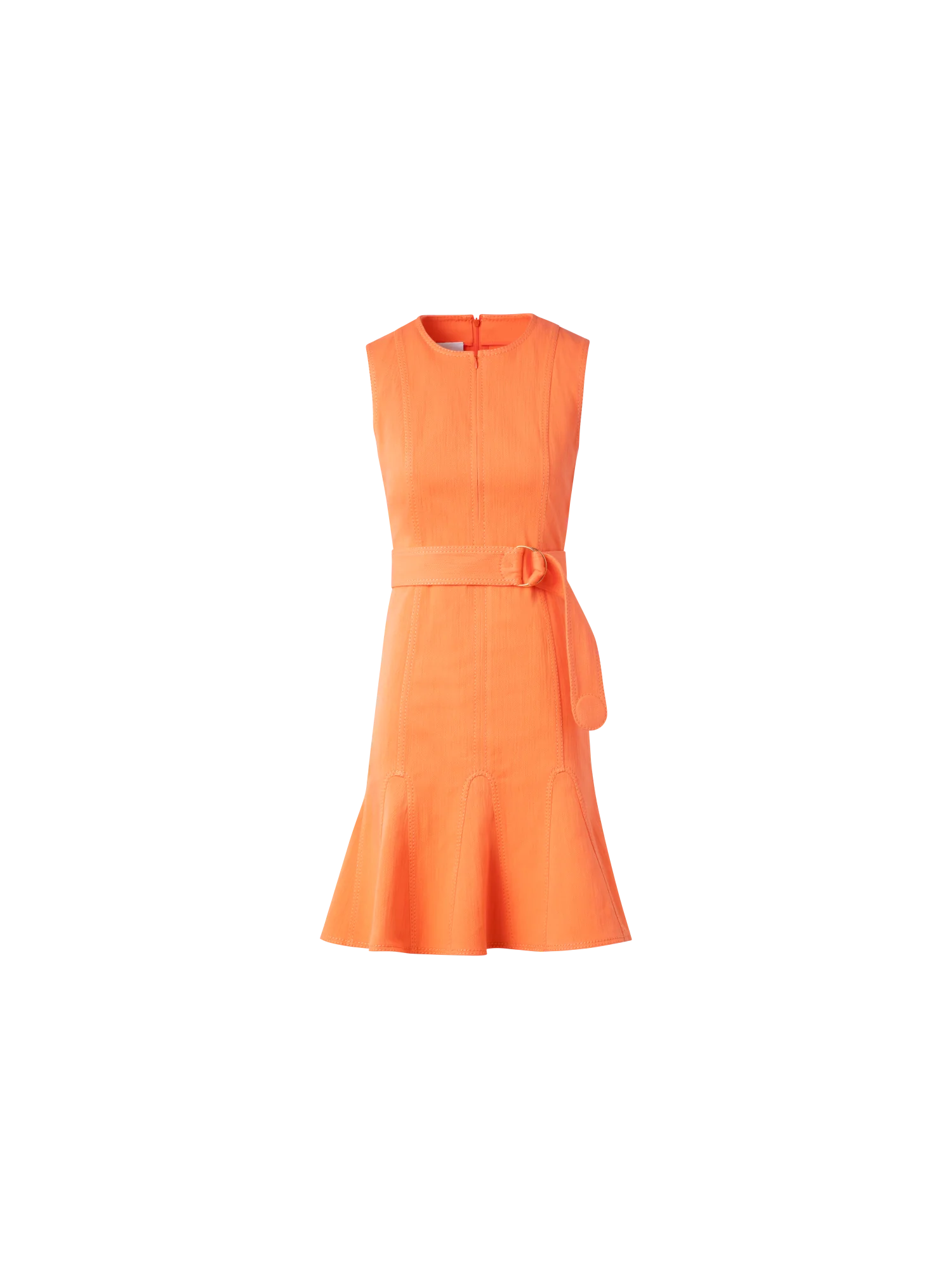 Flared Cotton Denim Dress