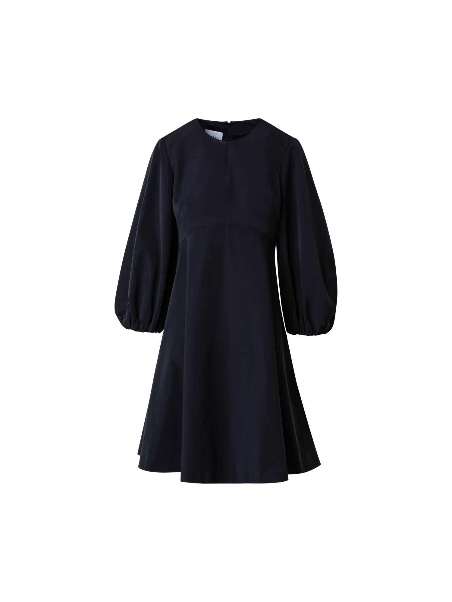Flared Dress With Volume Sleeves