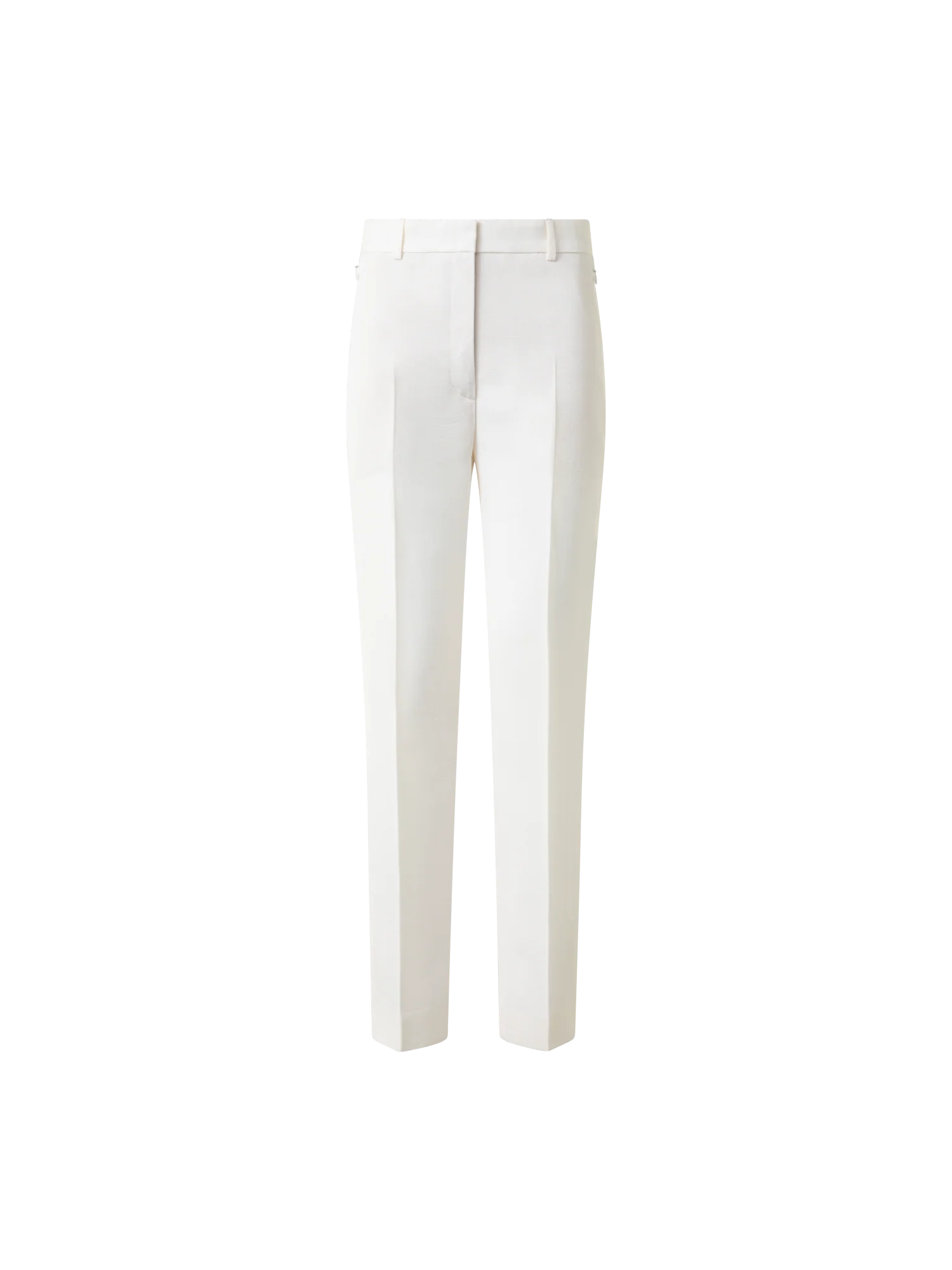 Tapered Silk Shantung Pants