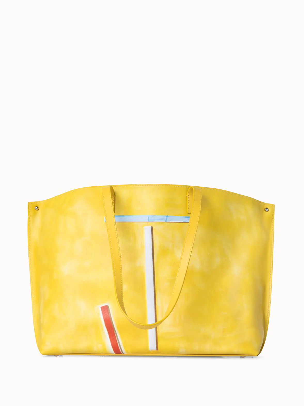 Geometric Cut-out Print Leather Handbag & Kinderstern Charm - Image 5