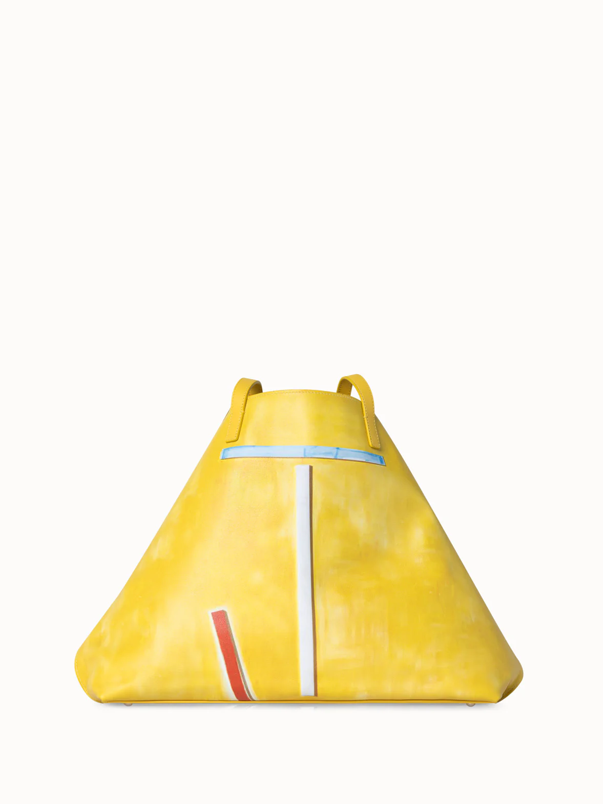 Geometric Cut-out Print Leather Handbag & Kinderstern Charm - Image 6
