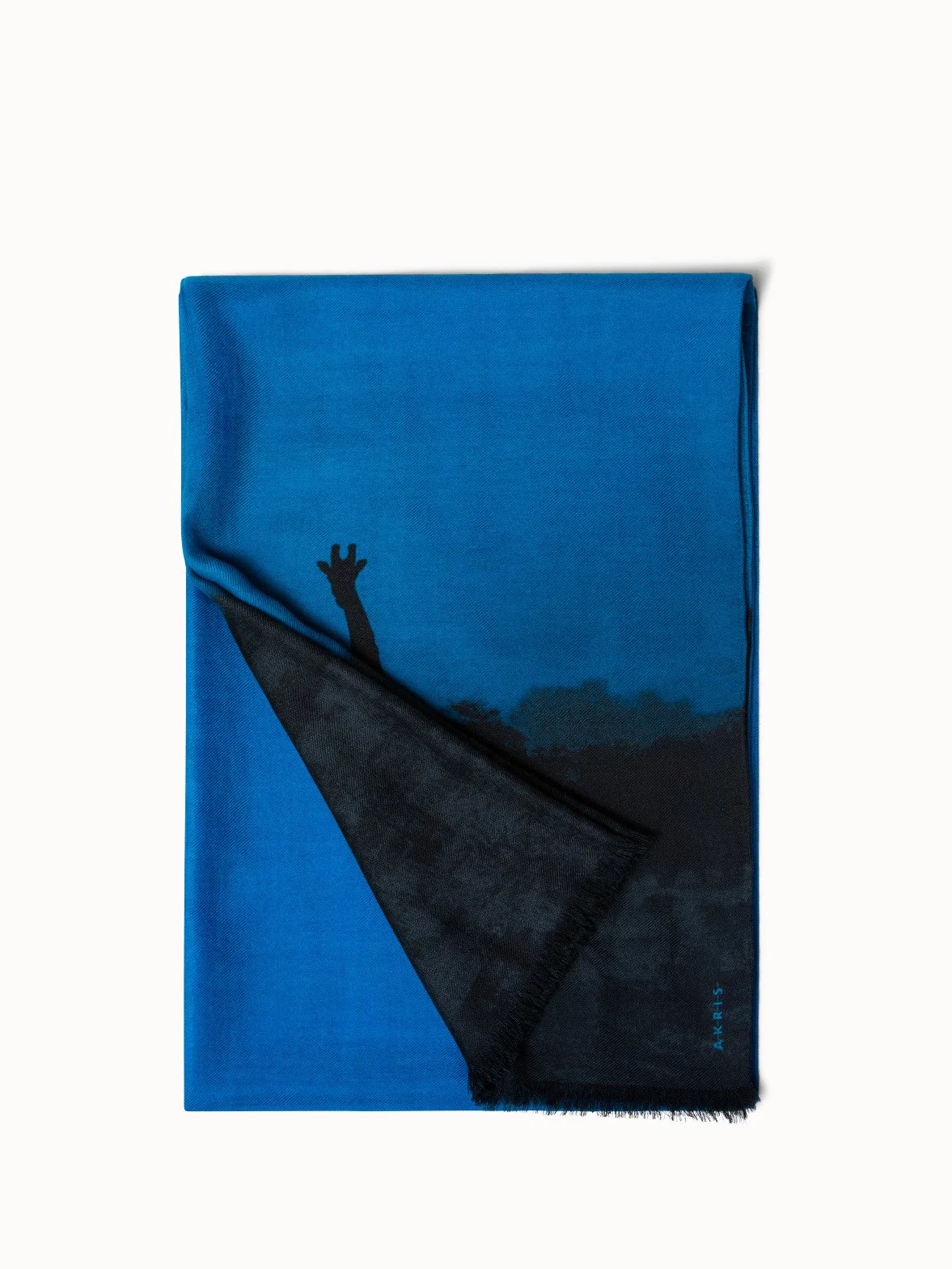 Giraffe Print Scarf & Royal Blue Mask - Image 3