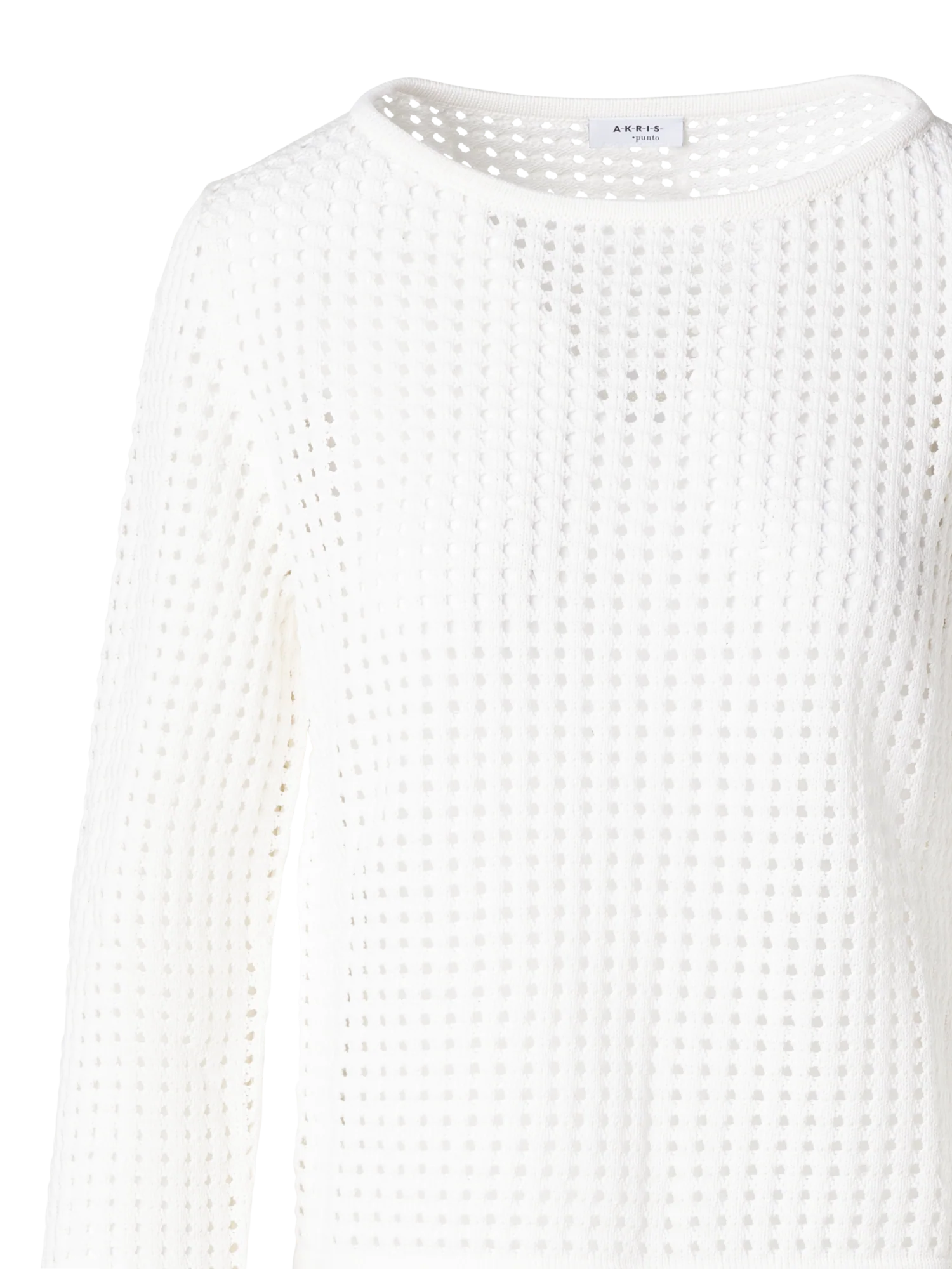 Knit Sweater in Chunky Cotton Mesh - Image 2