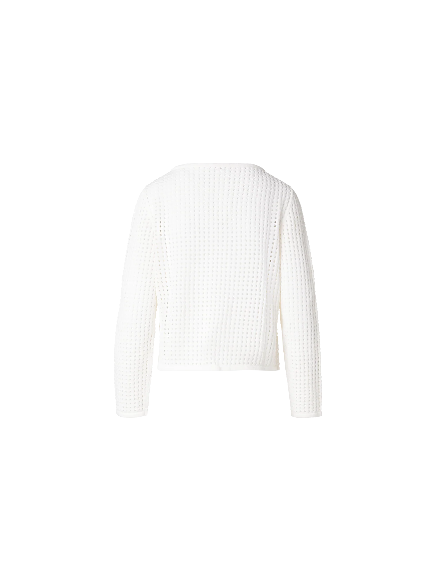 Knit Sweater in Chunky Cotton Mesh - Image 3
