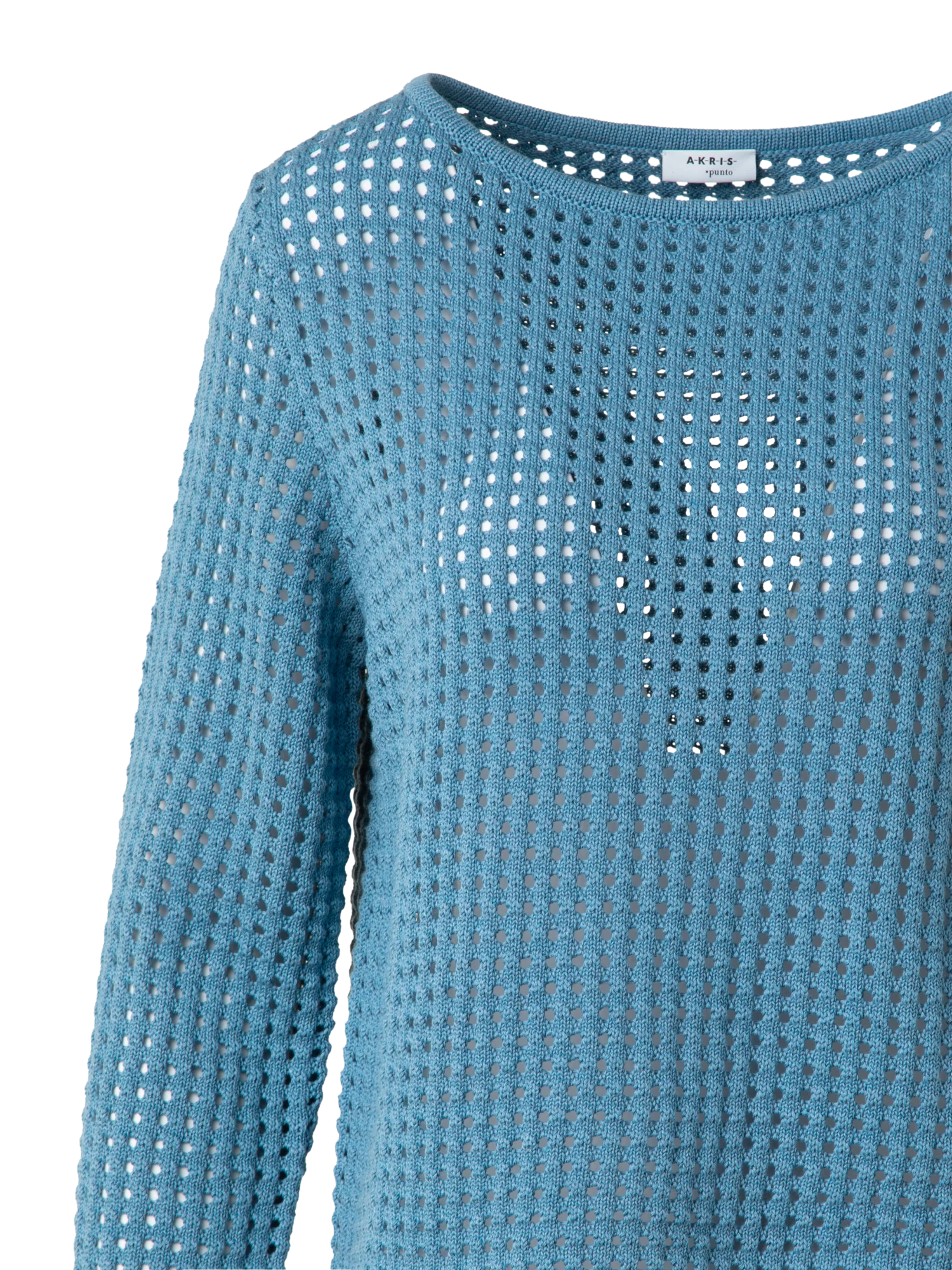 Knit Sweater in Chunky Cotton Mesh - Image 5