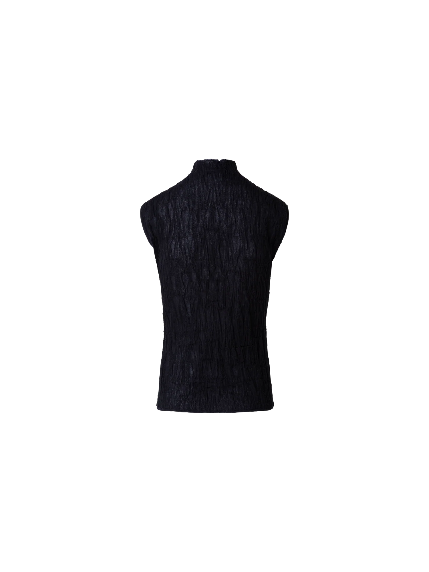 Cotton Blend Knit Top with Asagao 3D Jacquard - Image 3