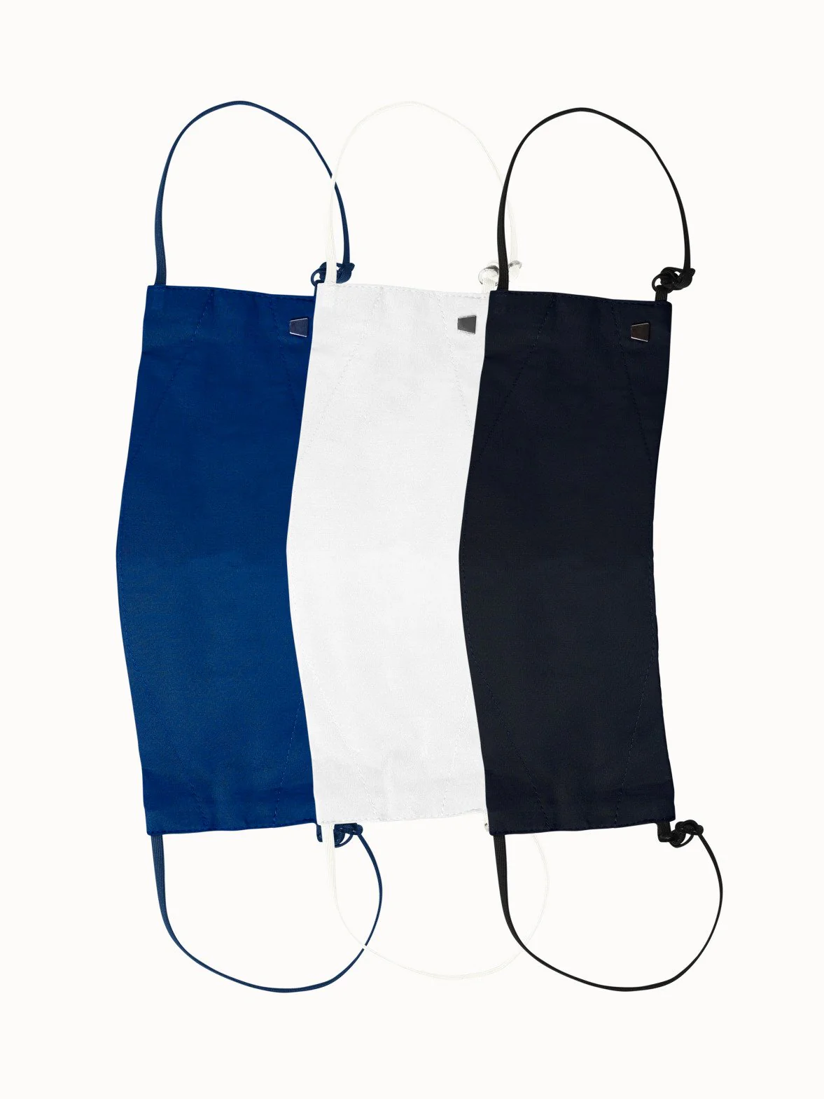 Large Cotton Face Masks Bundle - Denim/Ecru/Navy