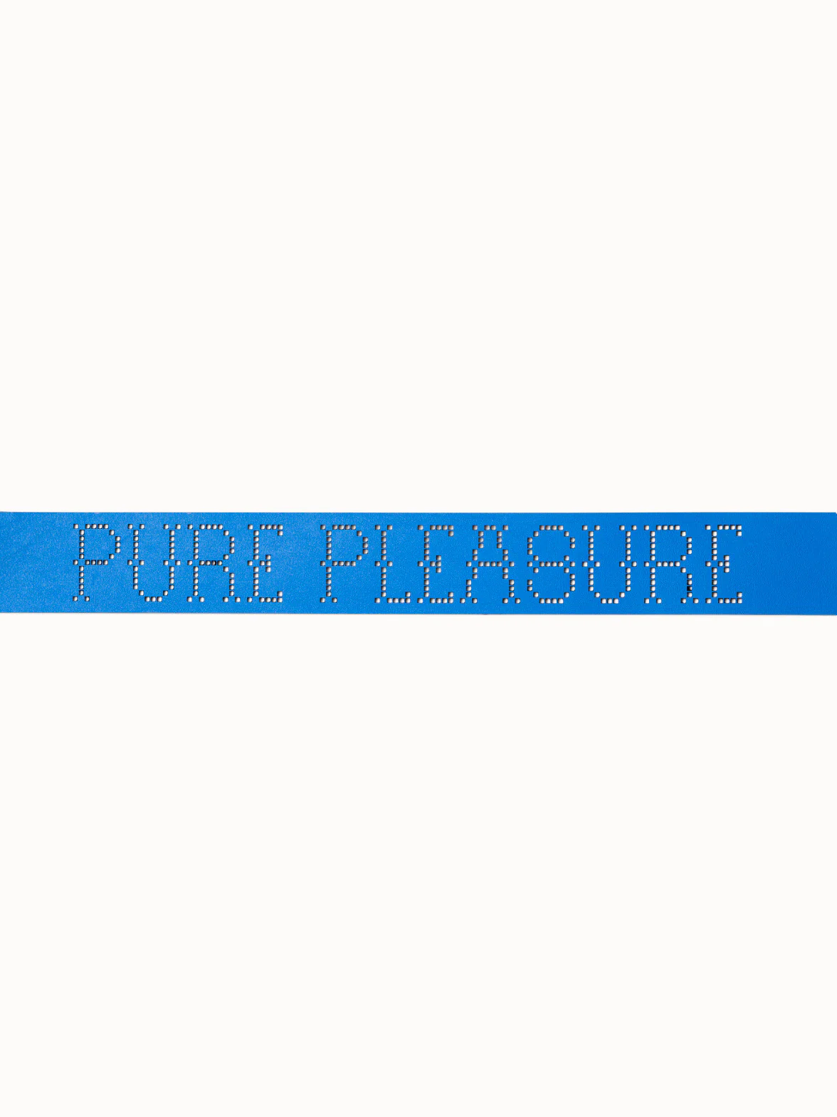 Leather Belt with Lasercut Lettering - Image 2