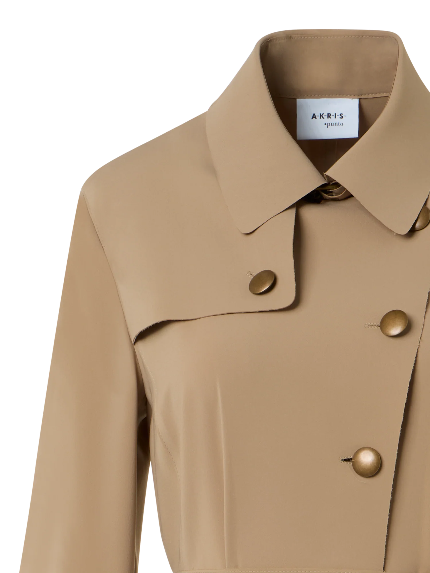 Light Trench Coat in Techno Laser Cut - Image 5