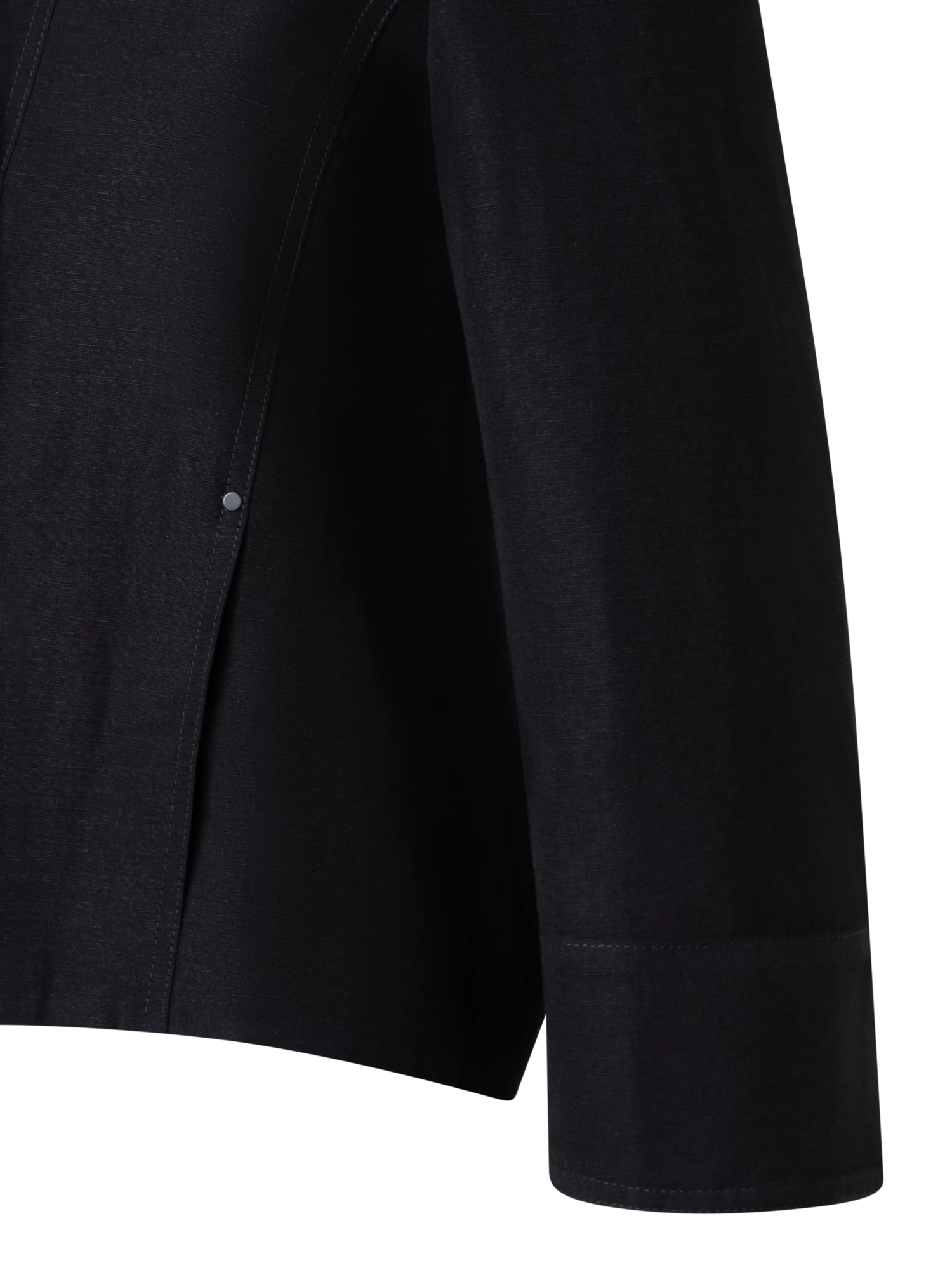 Linen Blend Shawl Collar Jacket - Image 3
