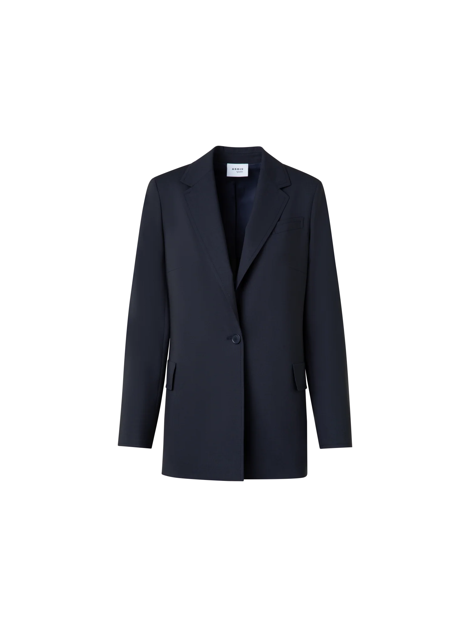 Long Boyfriend Jacket in Cool Wool