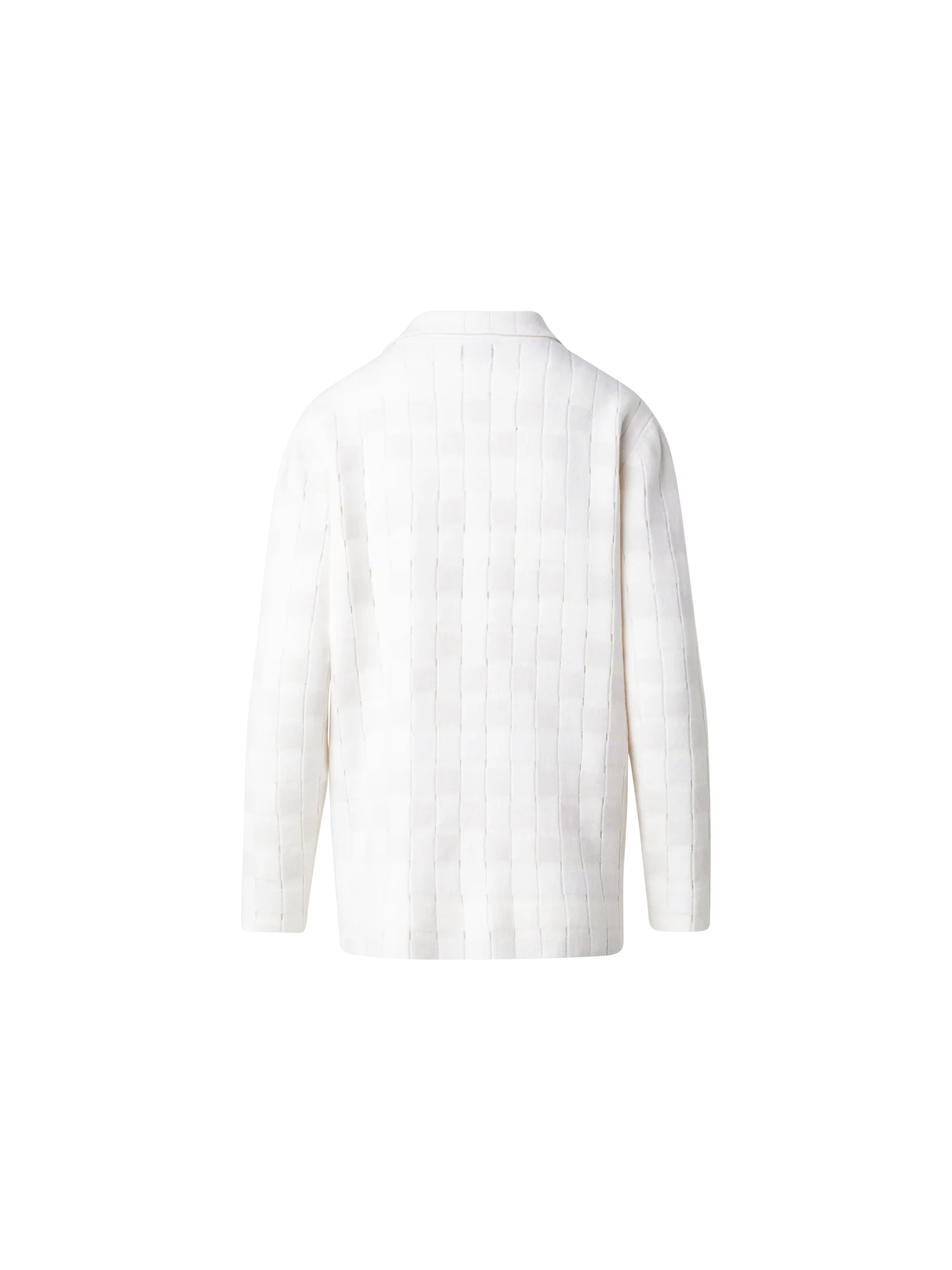 Long Braided Knit Cardigan in Cashmere Blend - Image 3