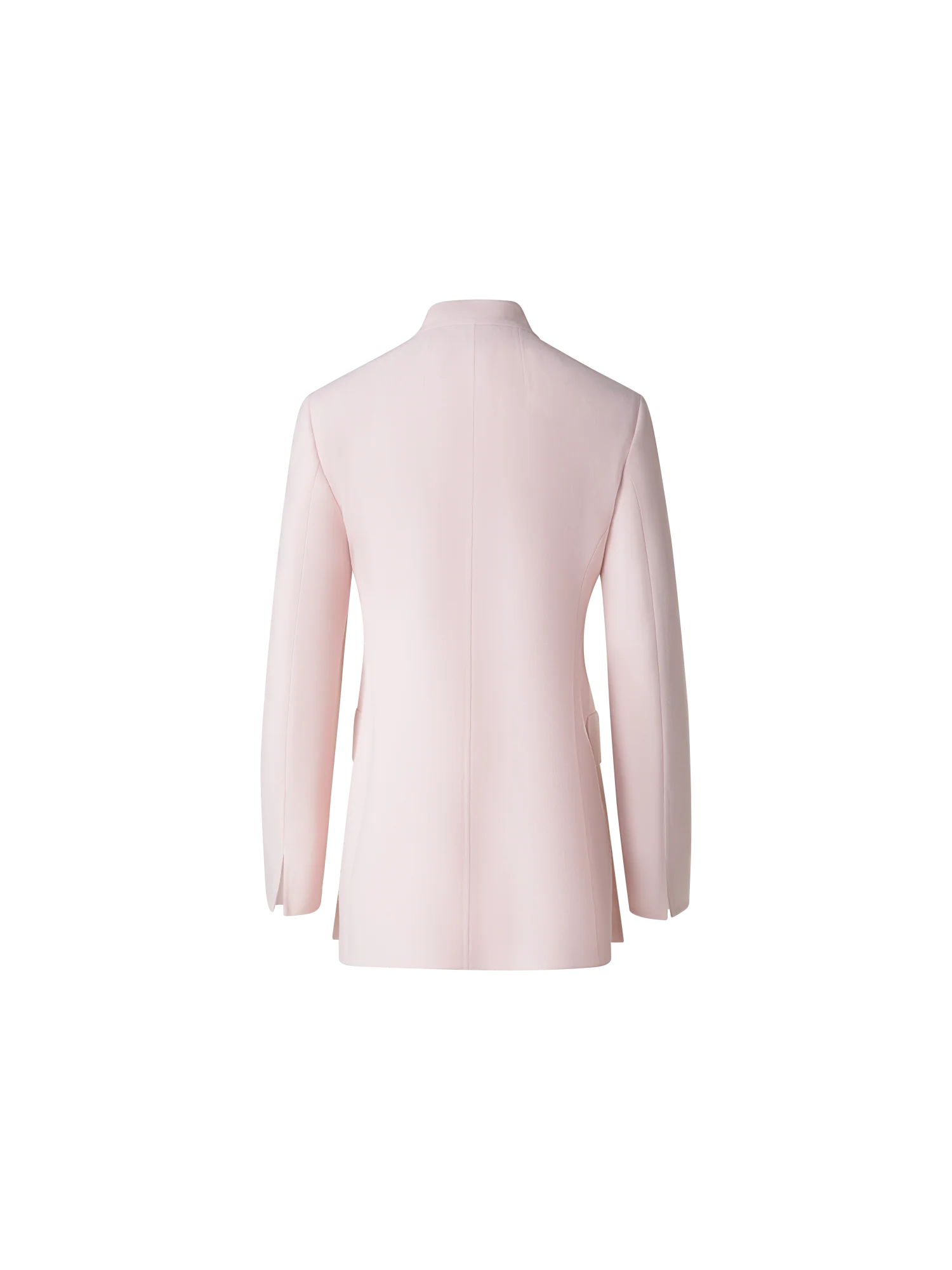 Long Cardigan Style Blazer in Wool Double-Face - Image 4
