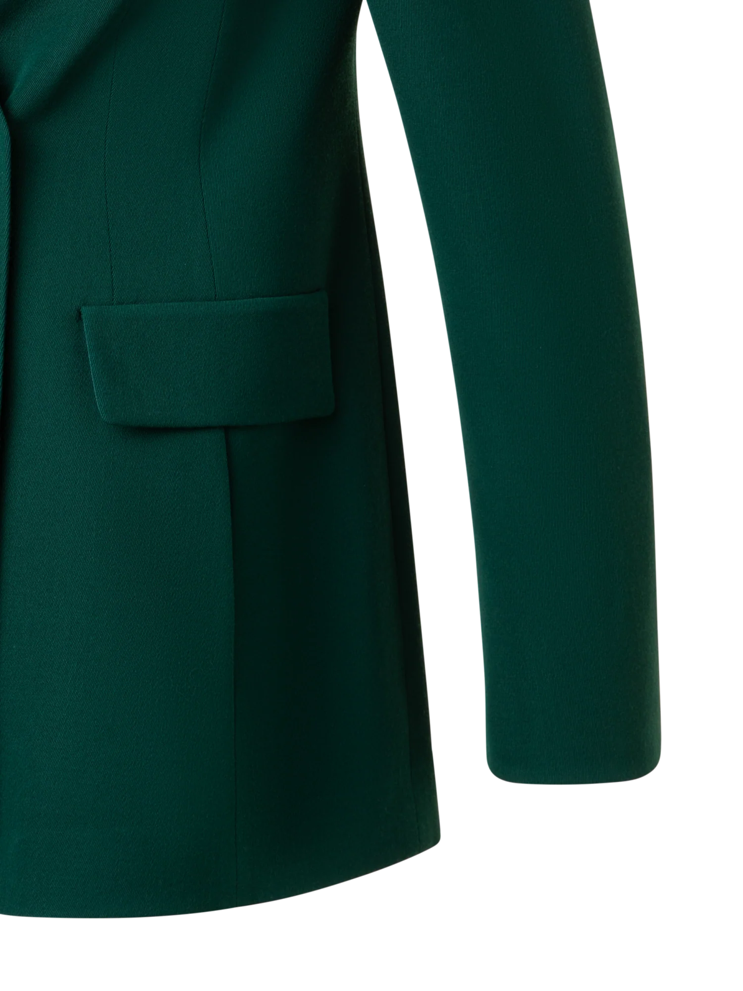 Long Double Breasted Blazer in Wool - Image 3