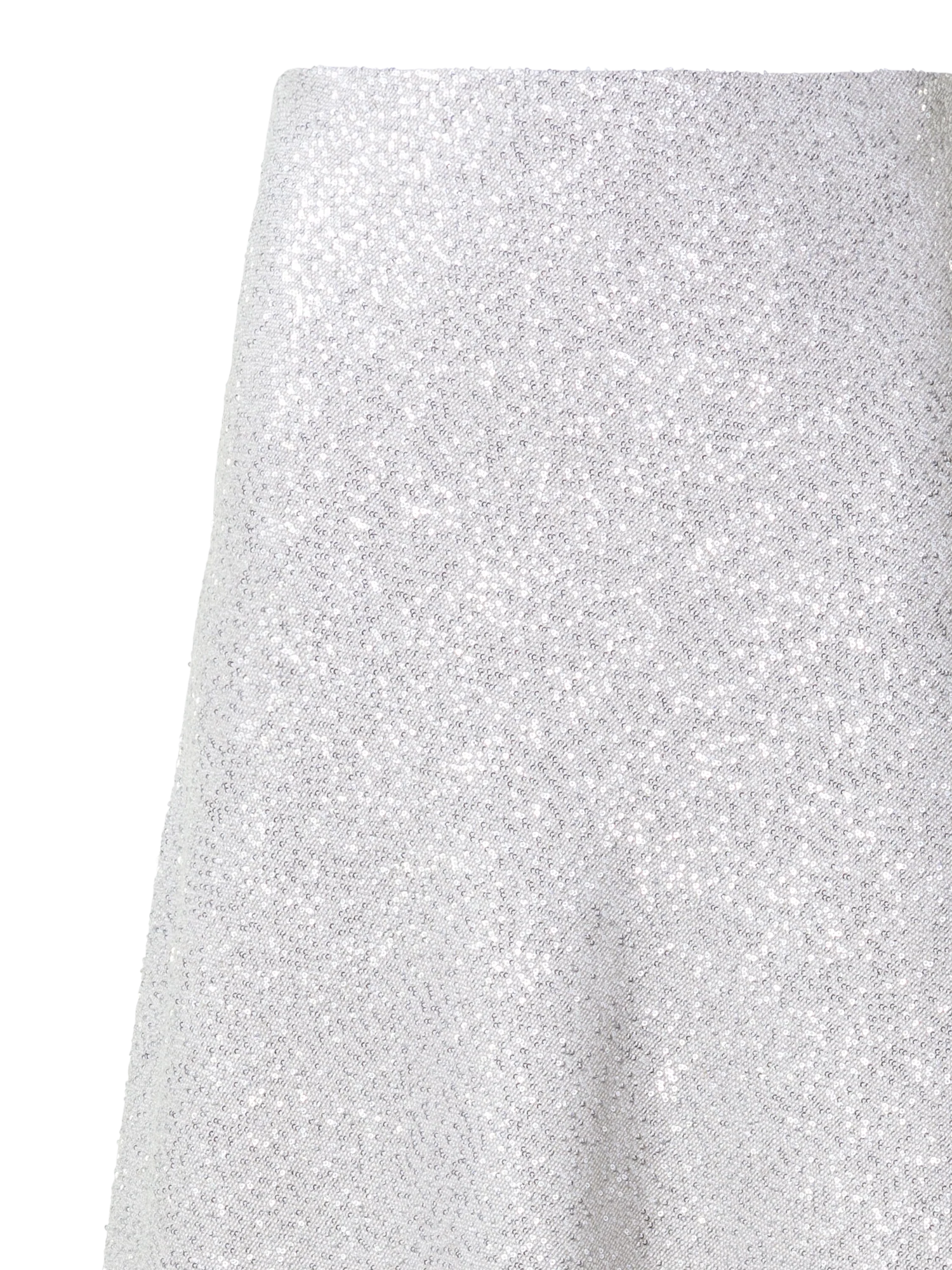 Long Linen Blend Skirt with Sequins - Image 2