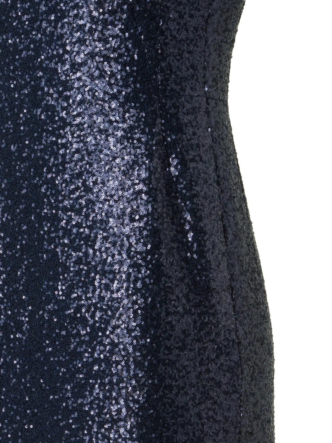 Long Sequined Evening Gown with Short Sleeves - Image 3