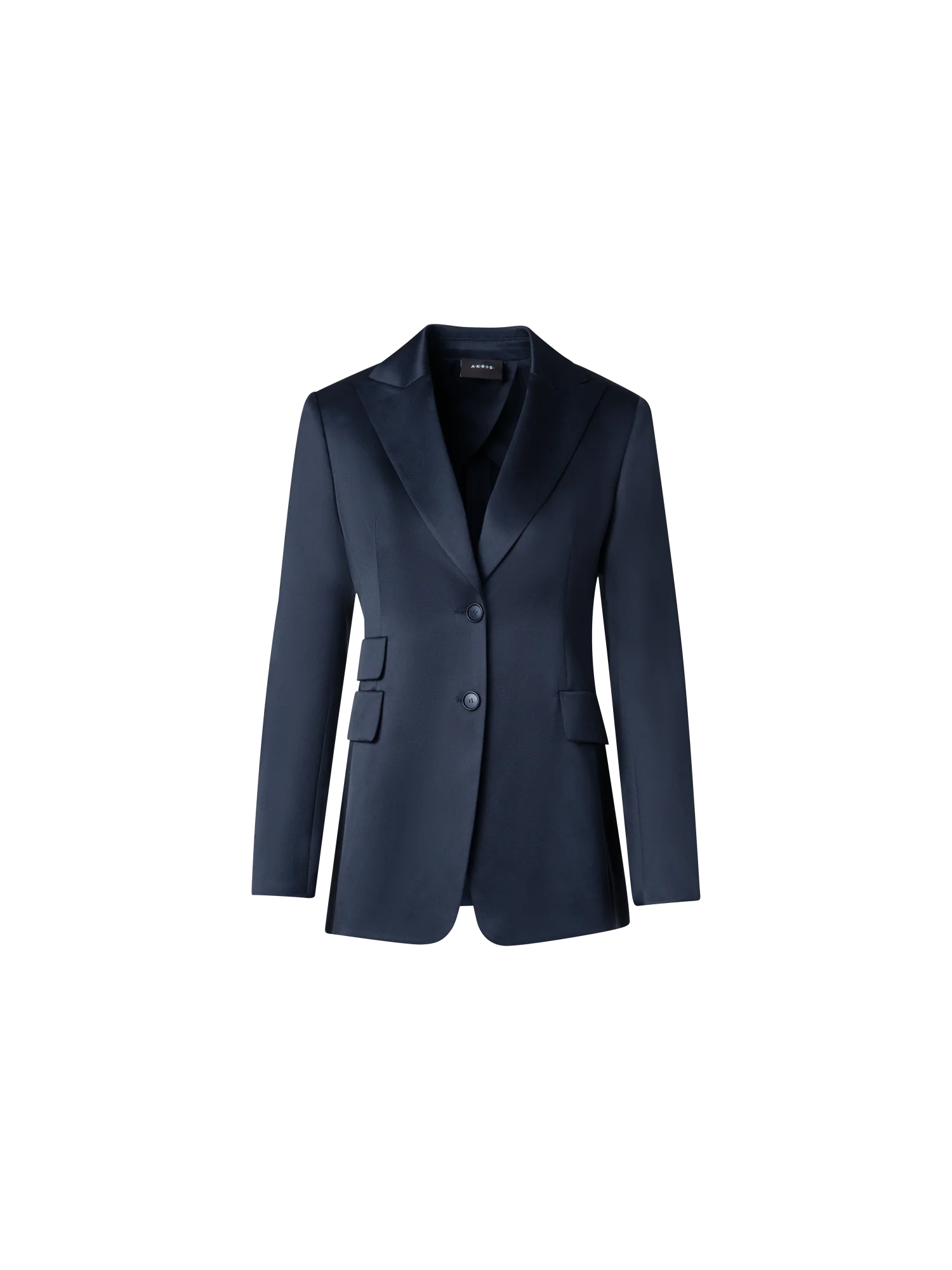 Long Silk Blazer Jacket