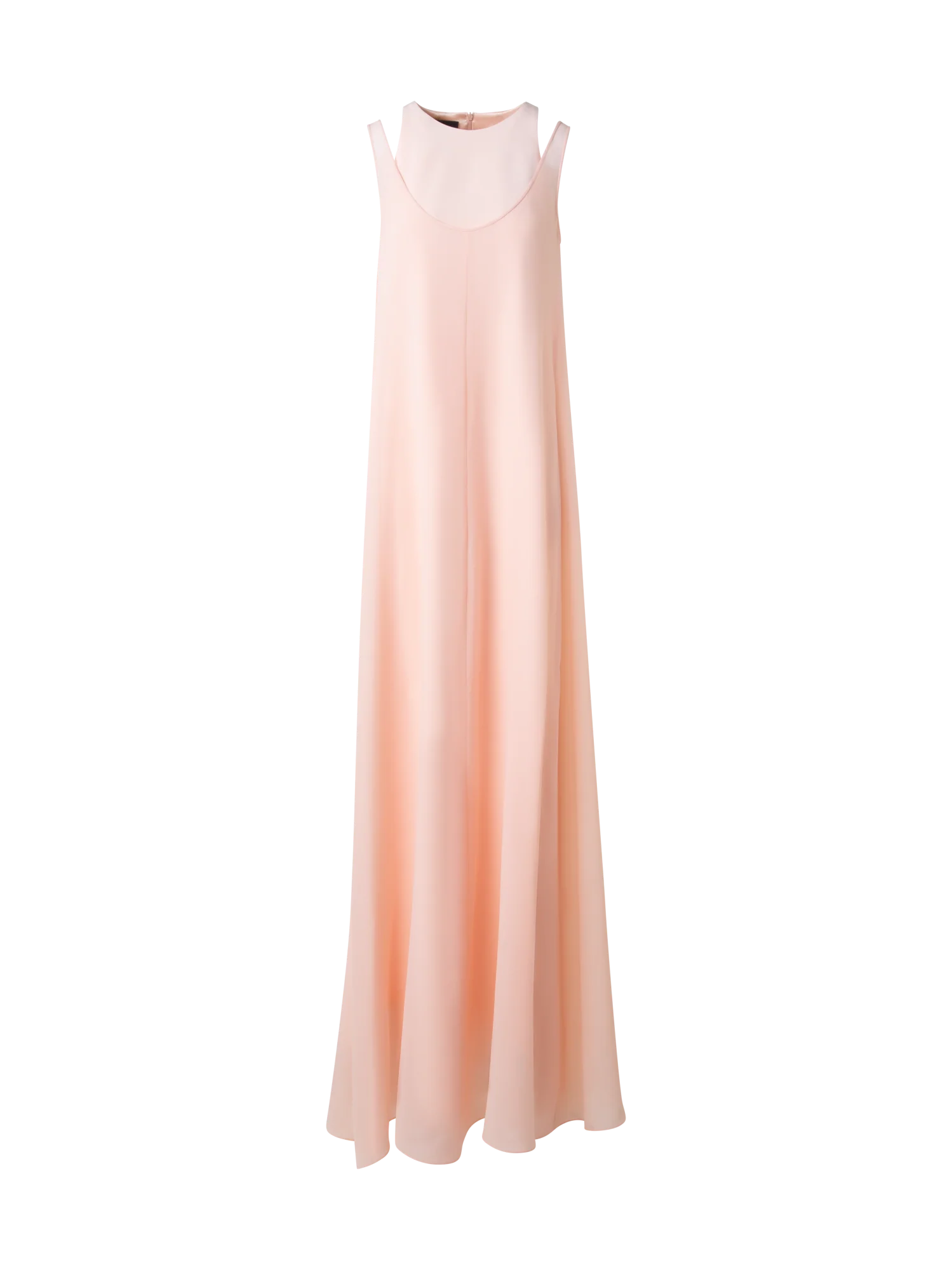 Long Silk Gown with Silk Georgette Overlayer