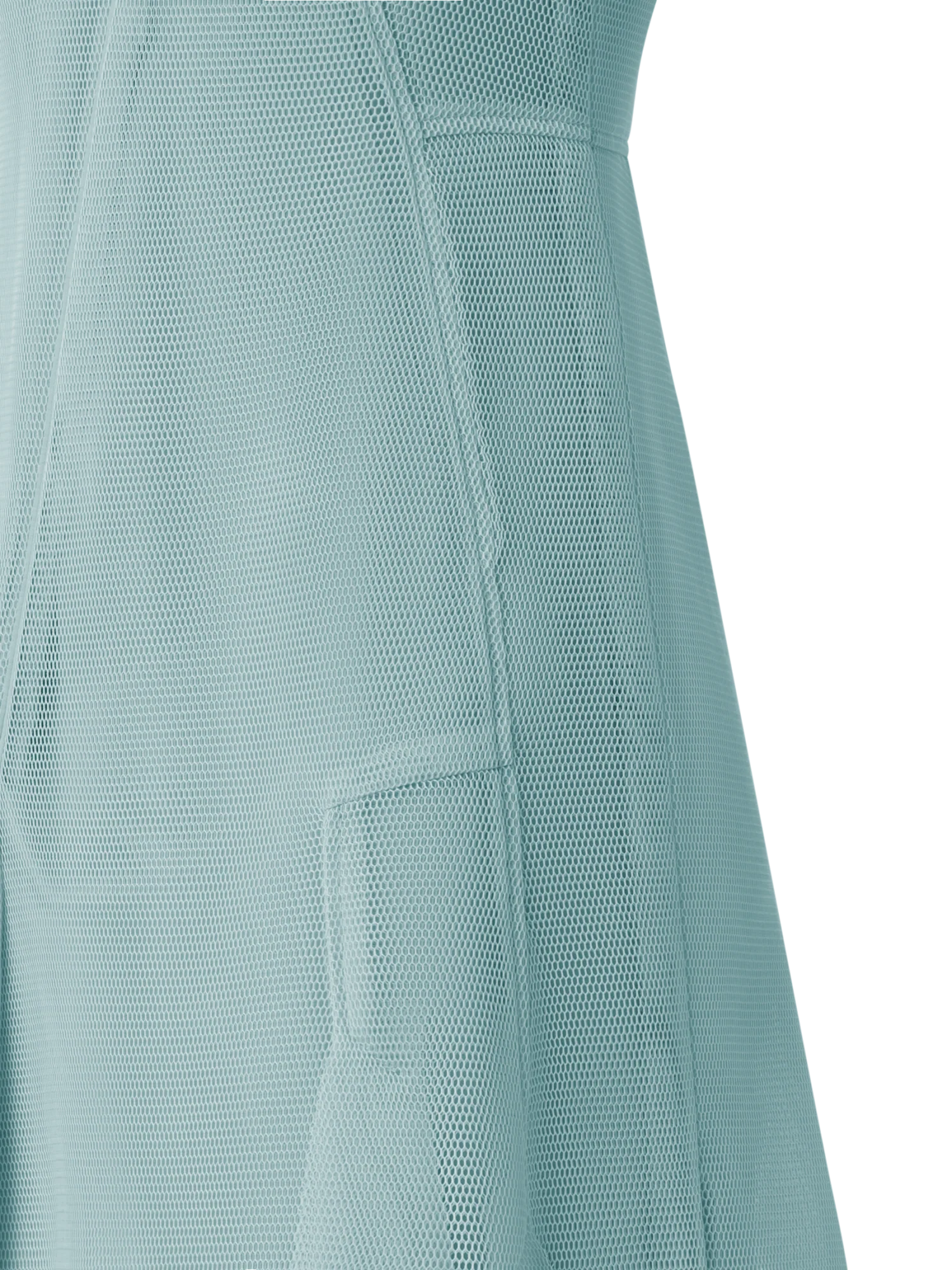 Midi Dress in Asymmetrical Techno Grid - Image 2