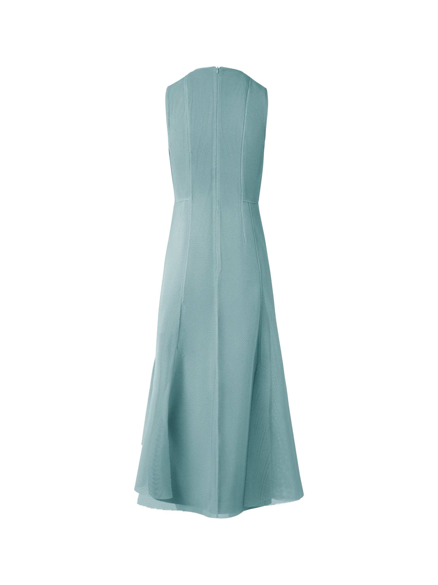 Midi Dress in Asymmetrical Techno Grid - Image 3