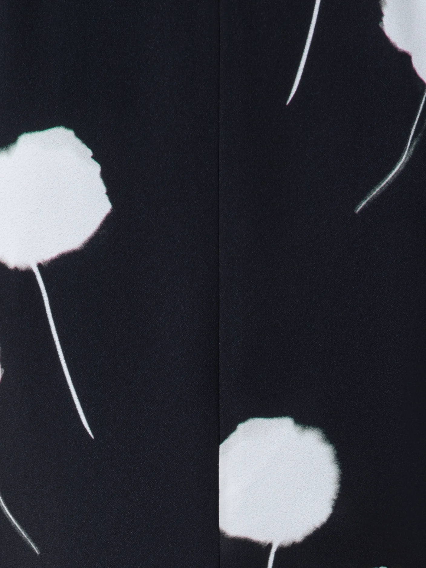 Dandelion Print Midi Dress with Removable Bow - Image 6