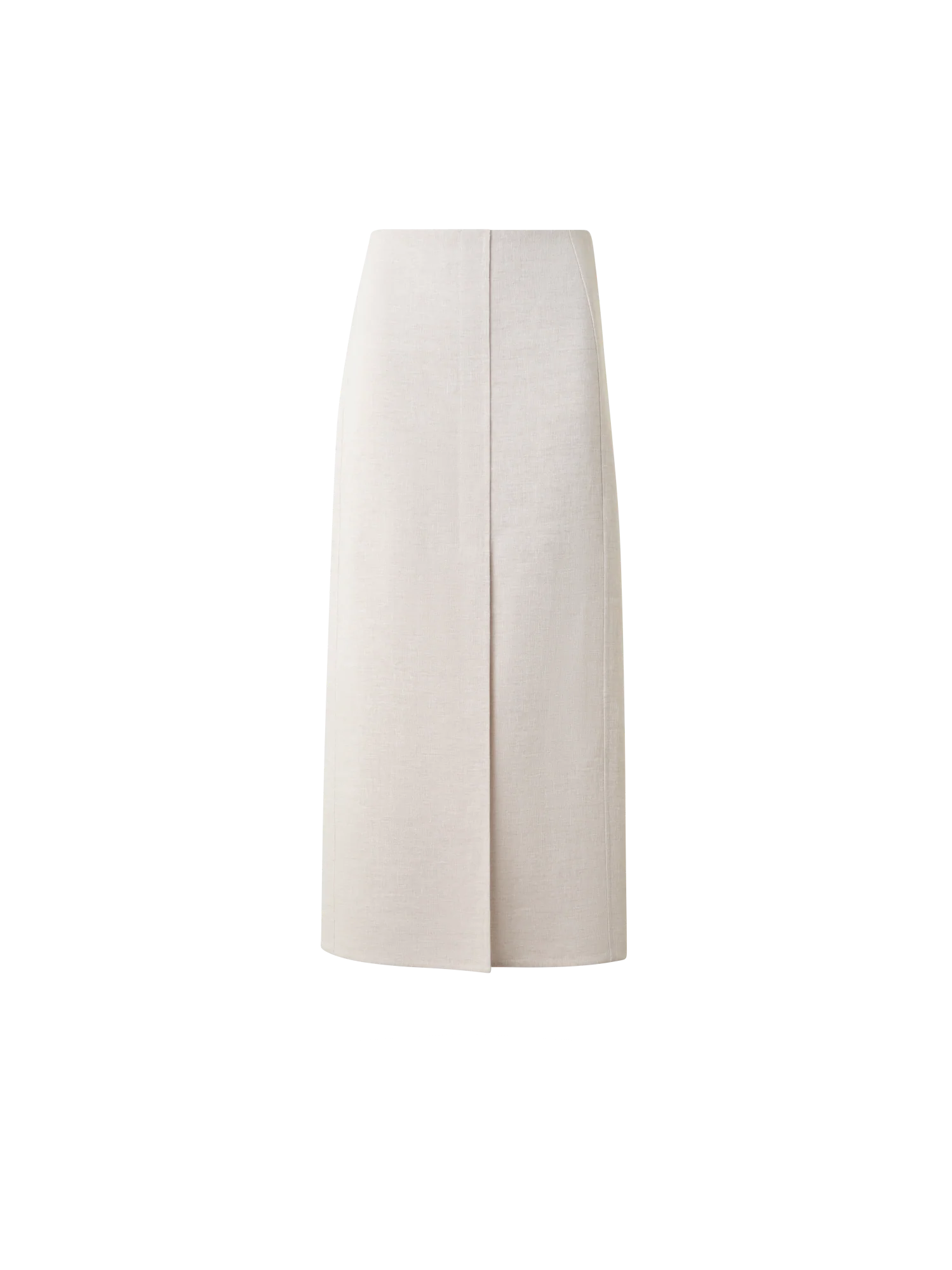 Midi Skirt in Linen Double-Face