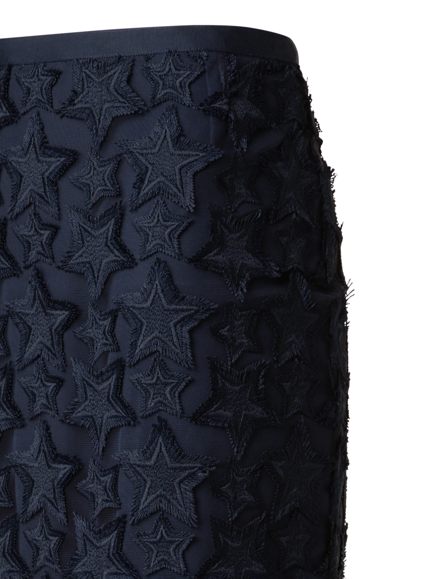 Midi Skirt with 3D Star Embroidery - Image 2