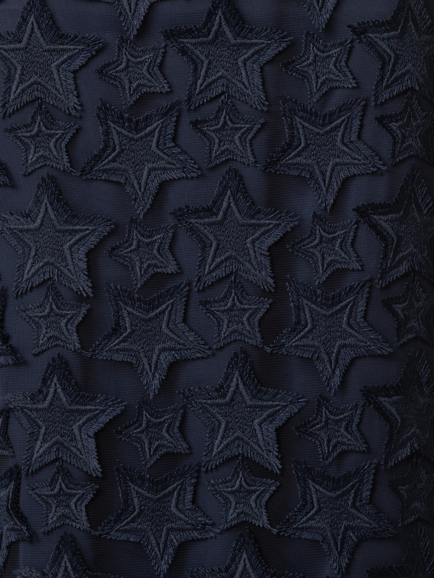Midi Skirt with 3D Star Embroidery - Image 5